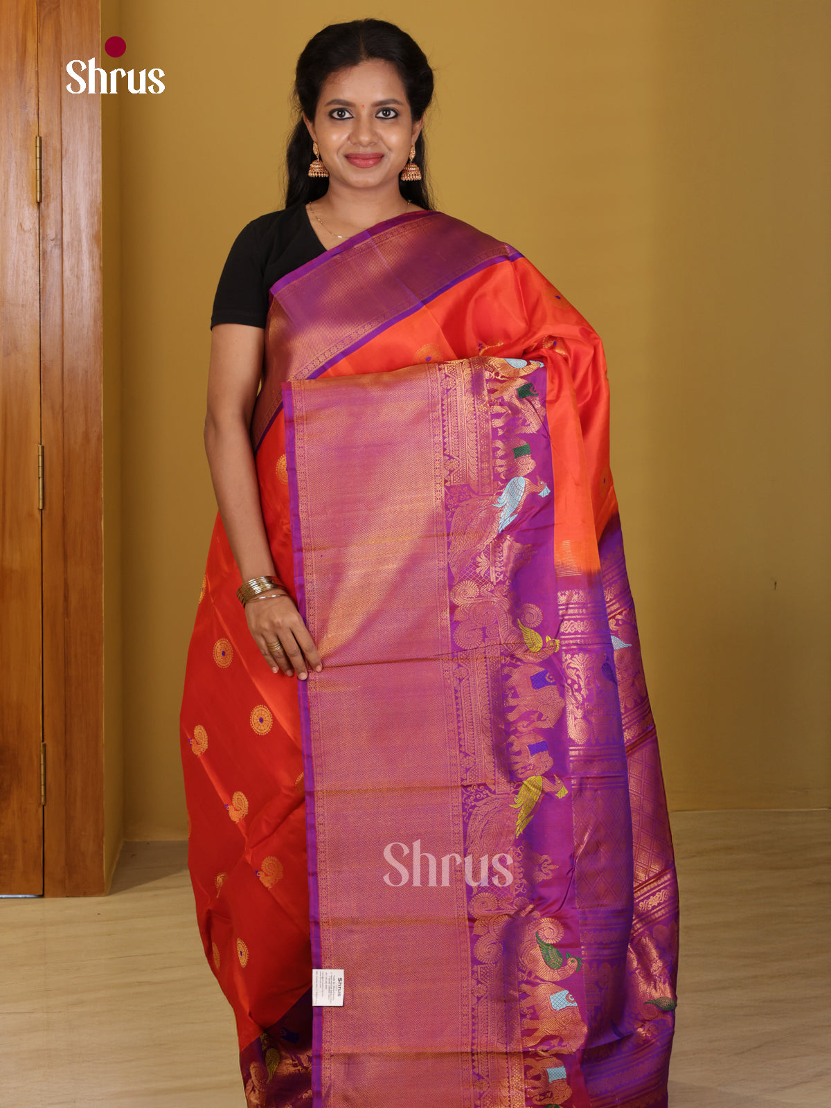 DIS24743 - Gadwal silk Saree - Shop on Shrus.com