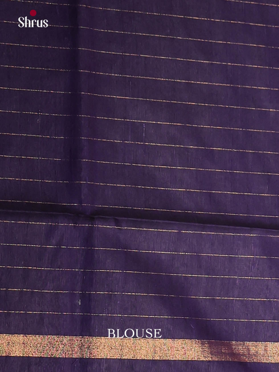 Blue & Navy Blue - Raw Silk Saree