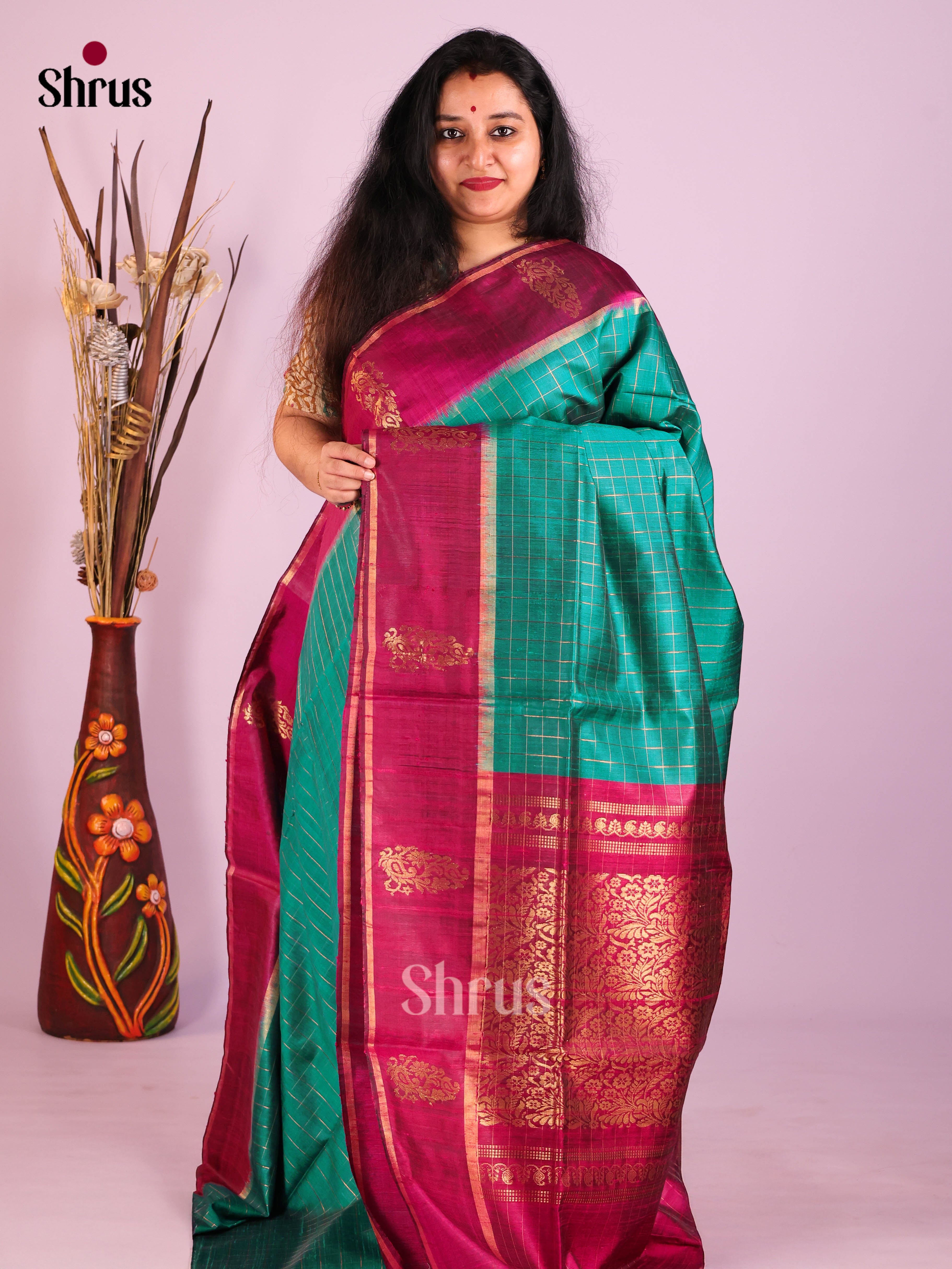 DIS24897 - Raw Silk Saree