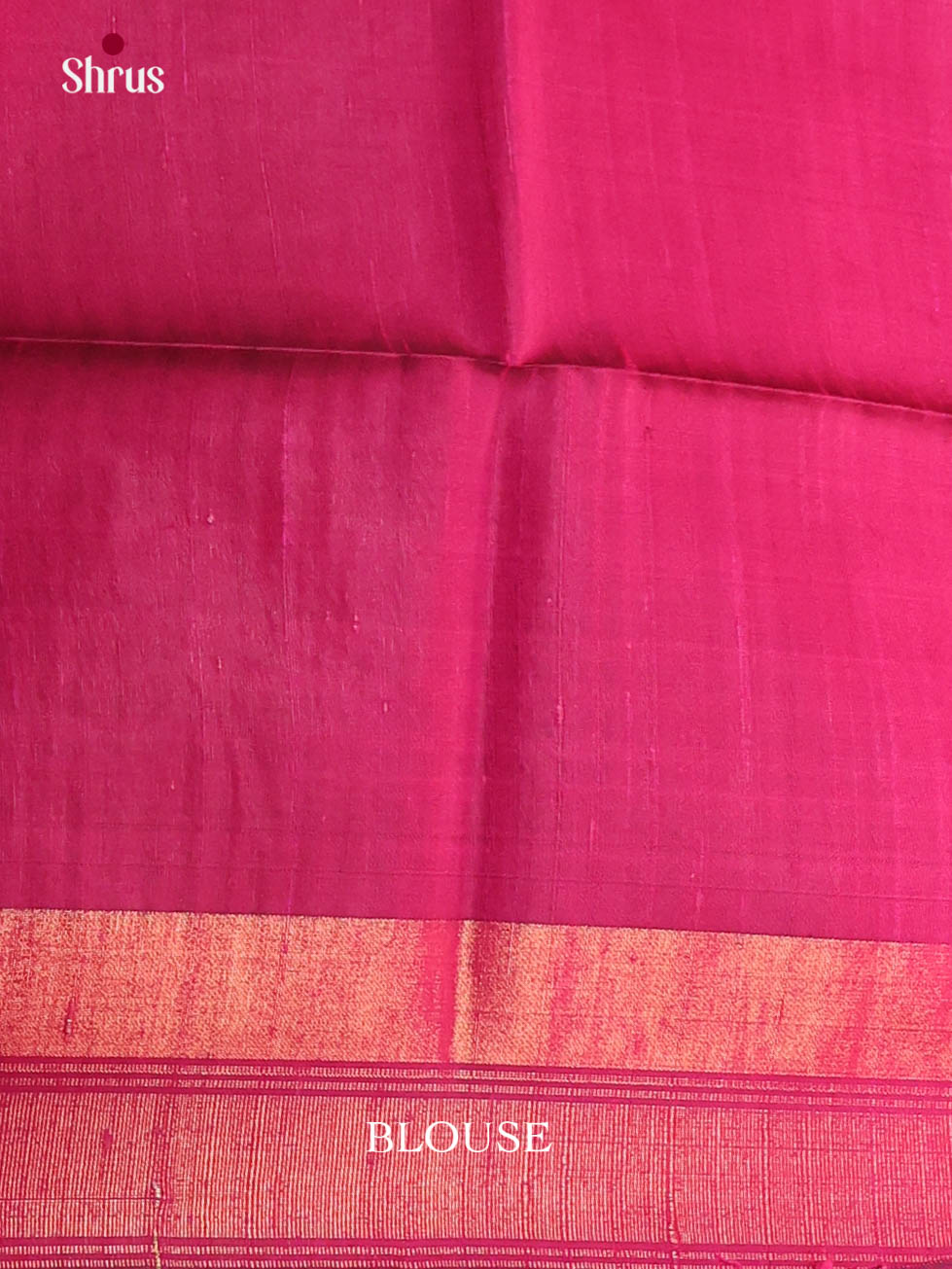 Dark Green & Pink - Raw Silk Saree