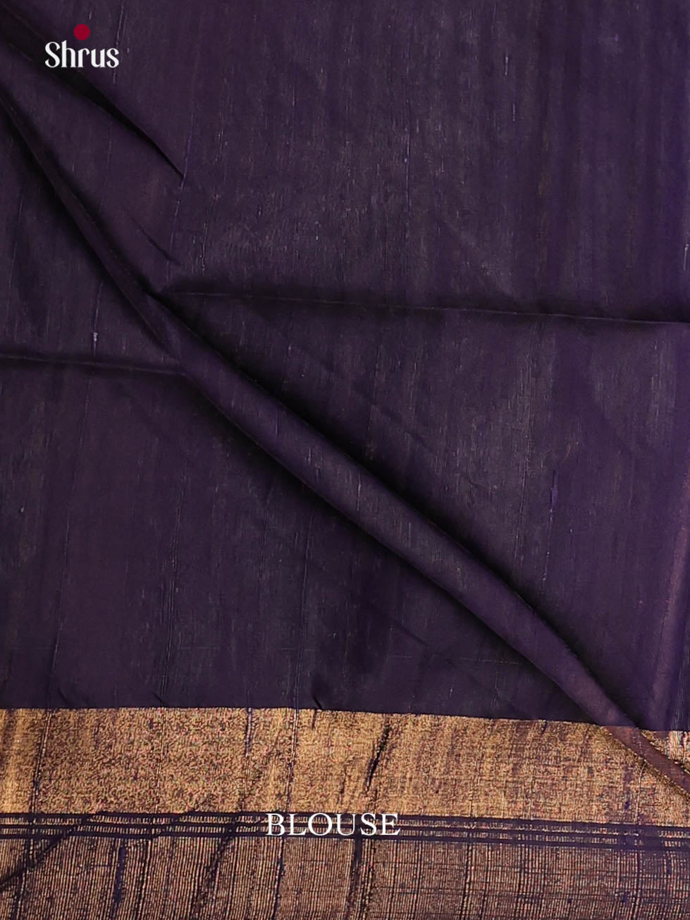 Red & Blue - Raw Silk Saree