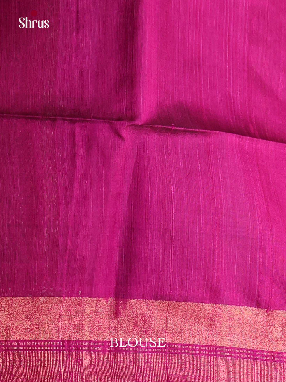 Blue & Purple - Raw Silk Saree
