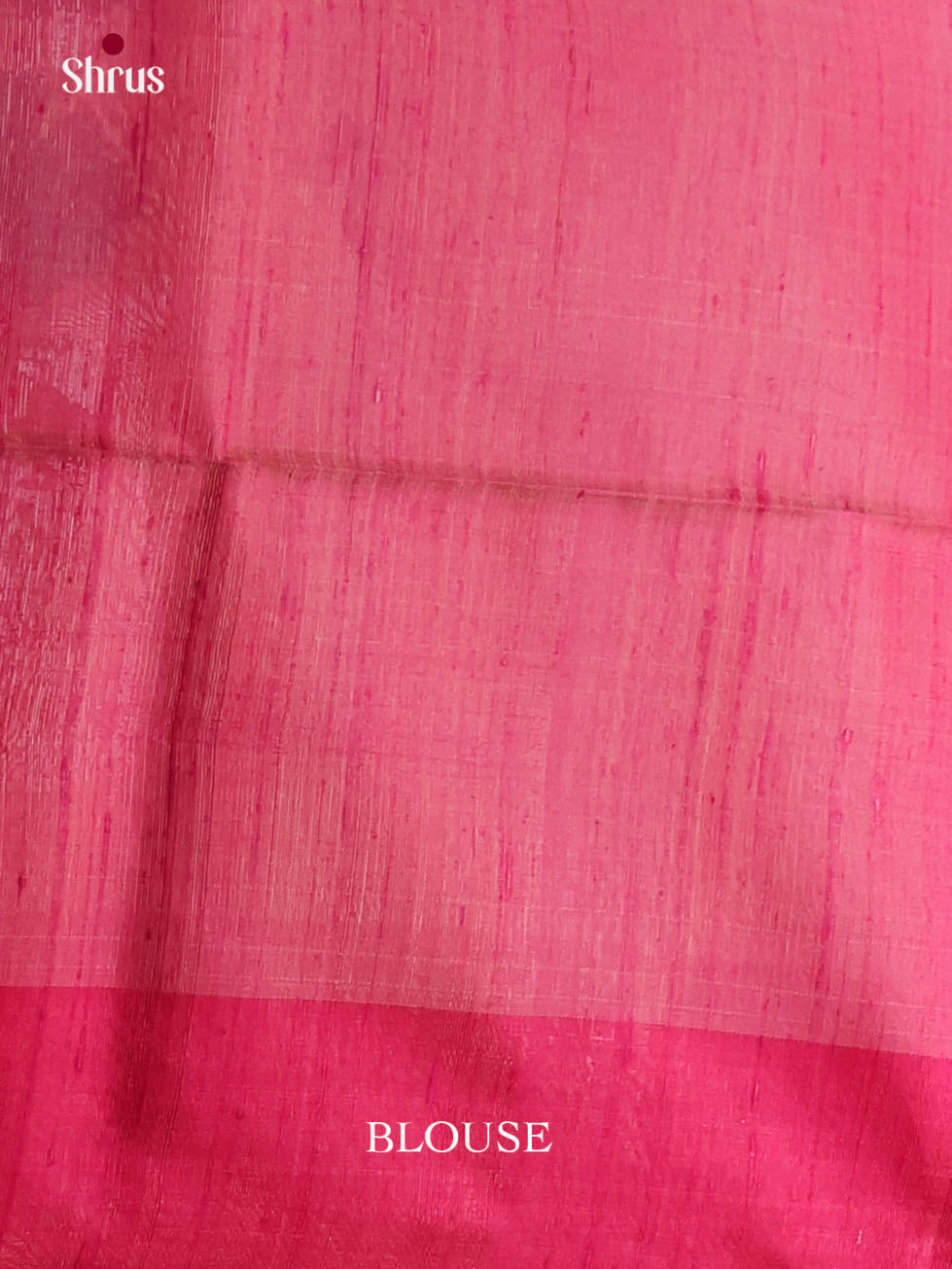 Peach & Pink - Raw Silk Saree