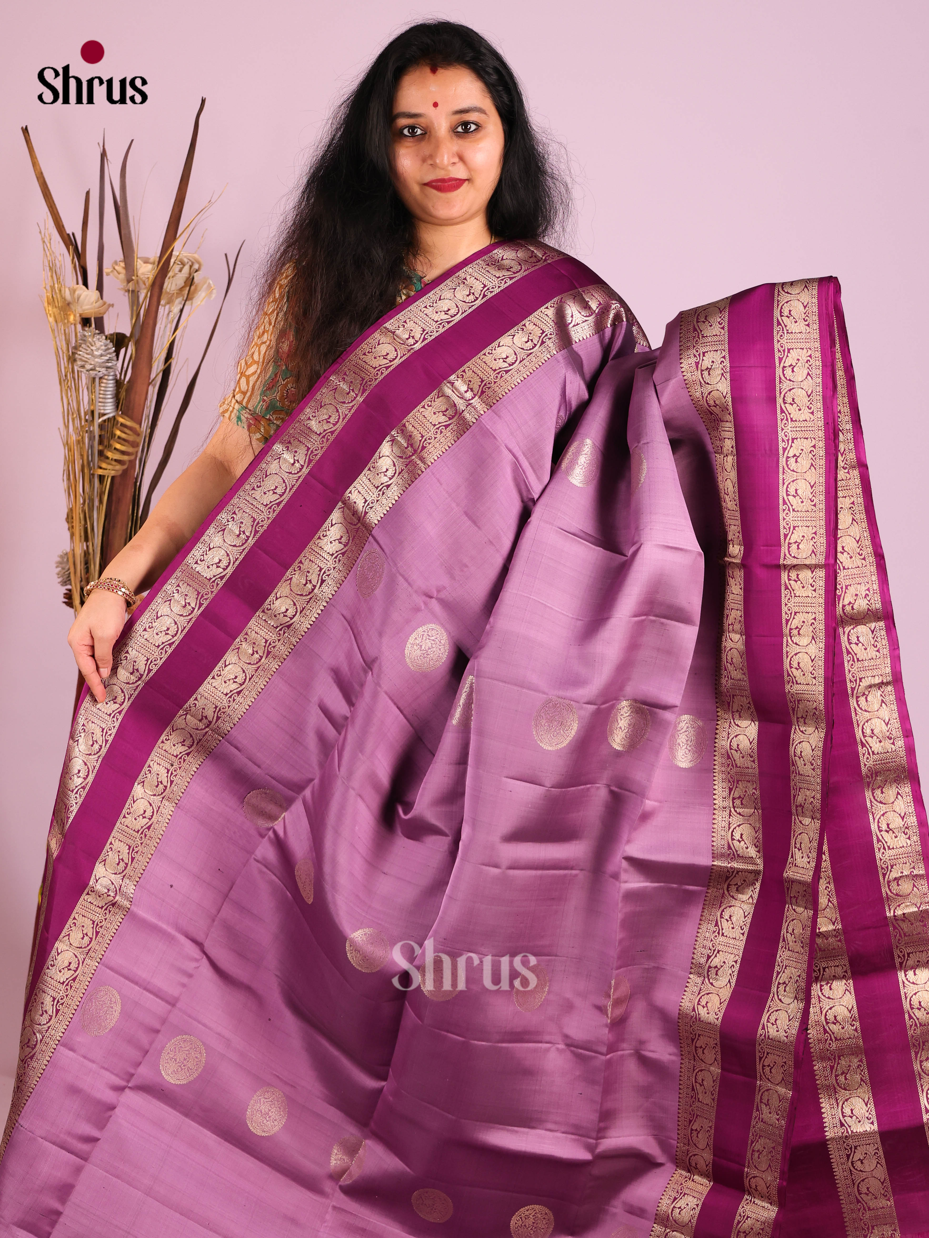 DIS25376 - Soft Silk (HR) Saree - Shop on Shrus.com
