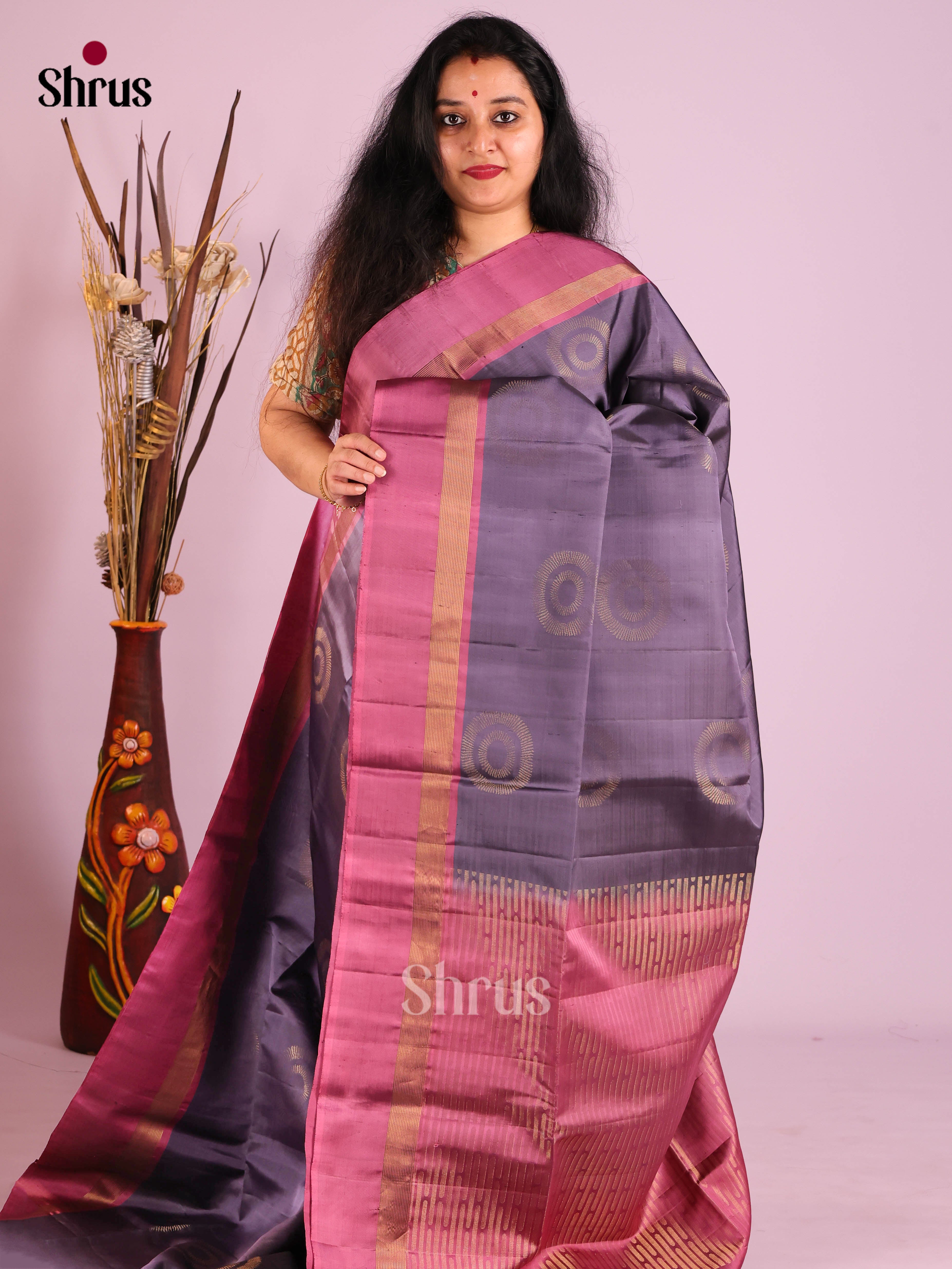 DIS25380 - Soft Silk (HR) Saree - Shop on Shrus.com