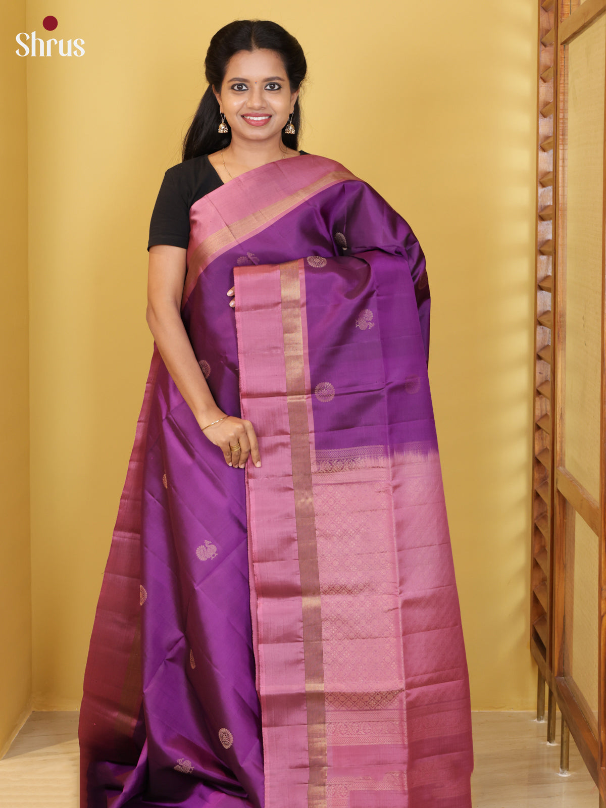 DIS25389 - Soft Silk (HR) Saree - Shop on Shrus.com