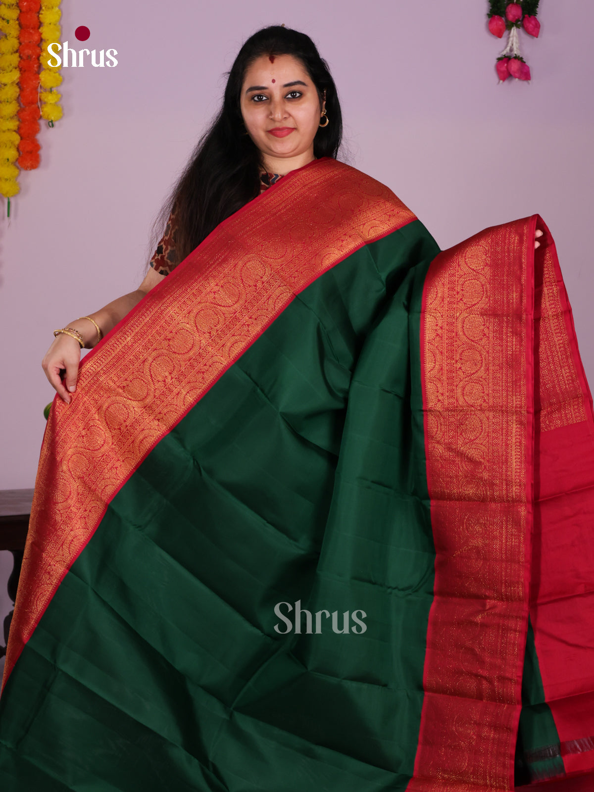 DIS25419 - Kanchipuram silk (HR) Saree - Shop on Shrus.com