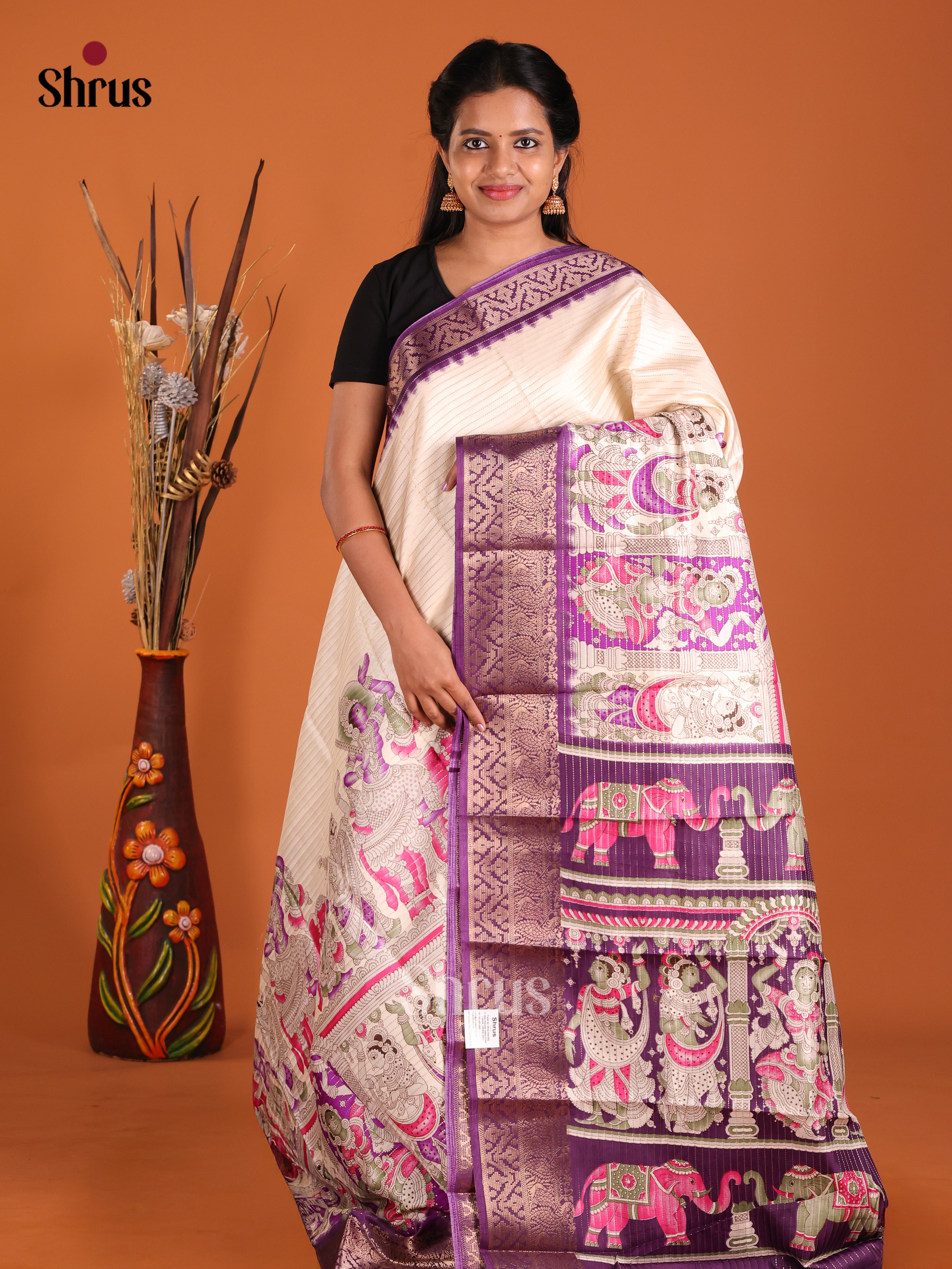 DIS25635 - Semi Tussar Saree