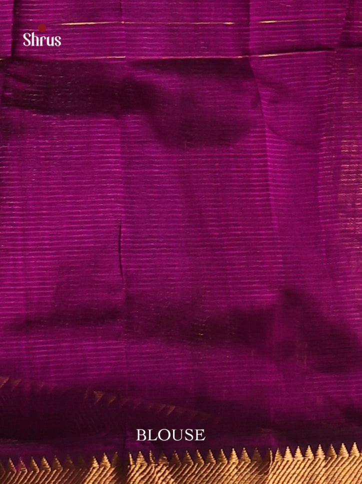 Purple(Single Tone)- Mangalagiri silkcotton Saree - Shop on Shrus.com