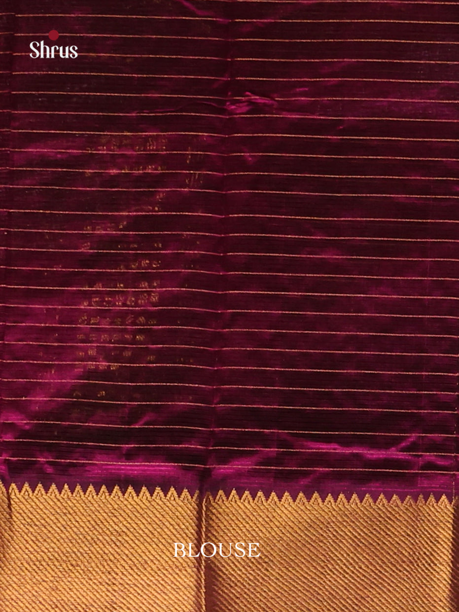 Purple(Single Tone) - Mangalagiri silkcotton Saree - Shop on Shrus.com