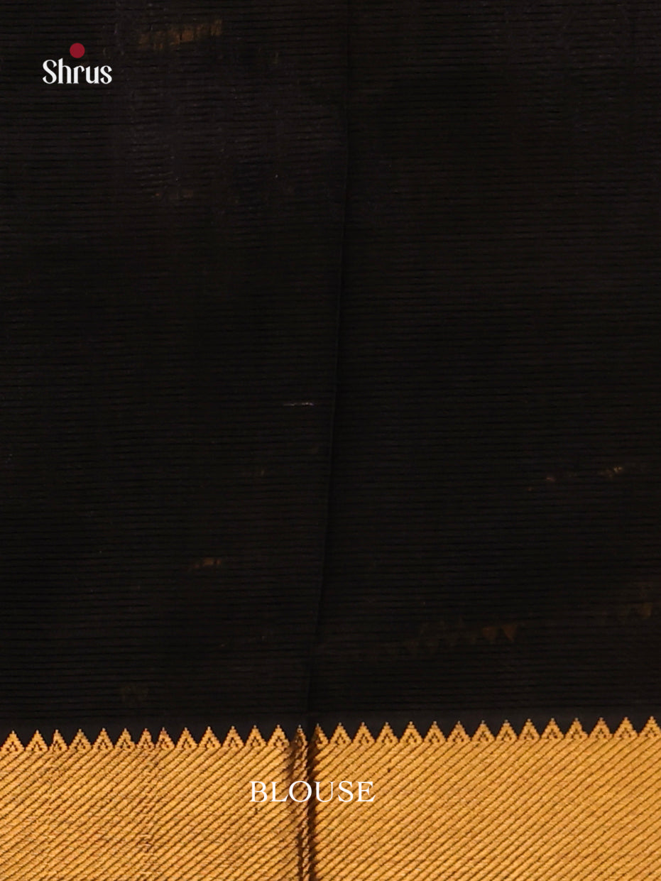 Black(Single Tone) - Mangalagiri silkcotton Saree