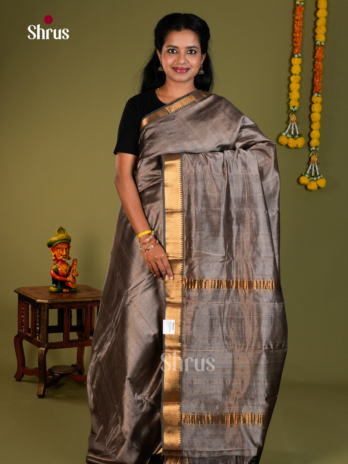 DIS26092 - Mangalagiri silkcotton Saree - Shop on Shrus.com