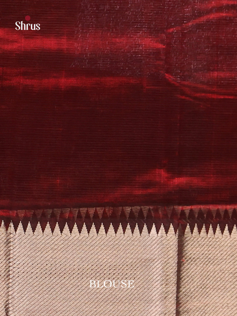 Maroon(Single Tone) - Mangalagiri silkcotton Saree