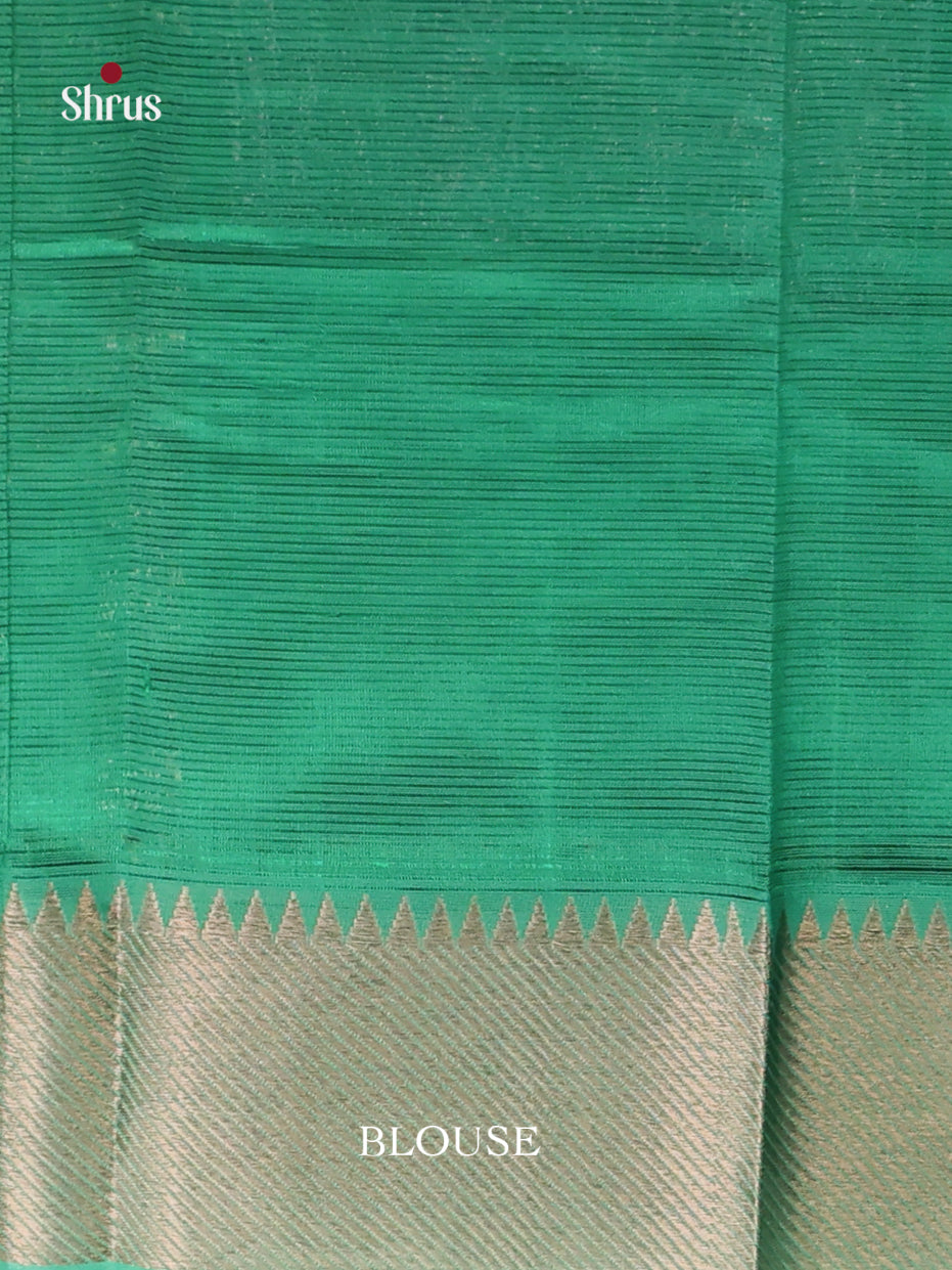Teal Green(Single Tone)- Mangalagiri silkcotton Saree