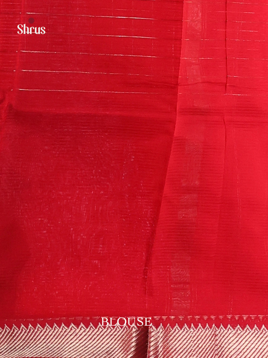 Red(Single Tone)- Mangalagiri silkcotton Saree