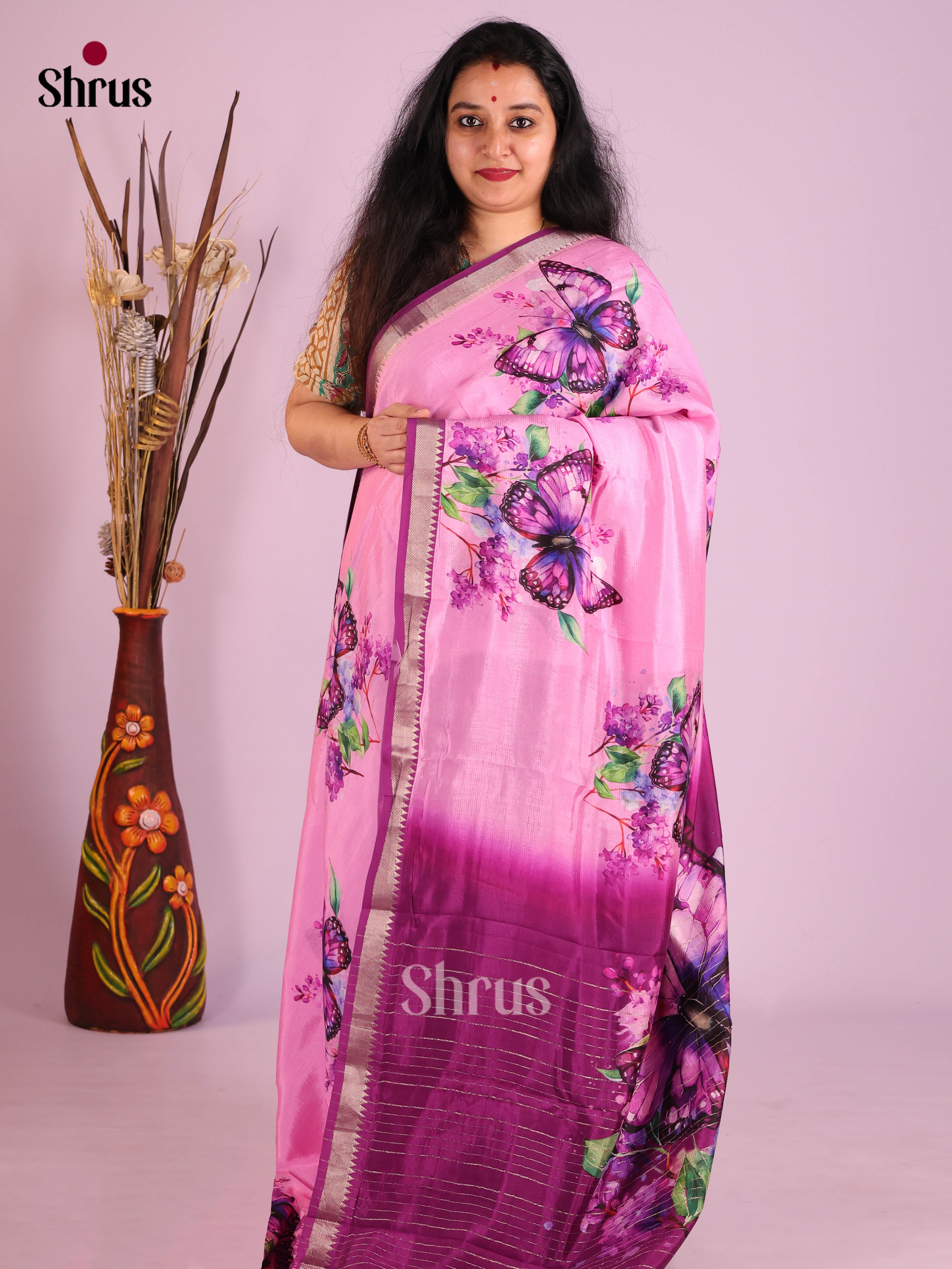 DIS26355 - Mangalagiri printed silkcotton Saree