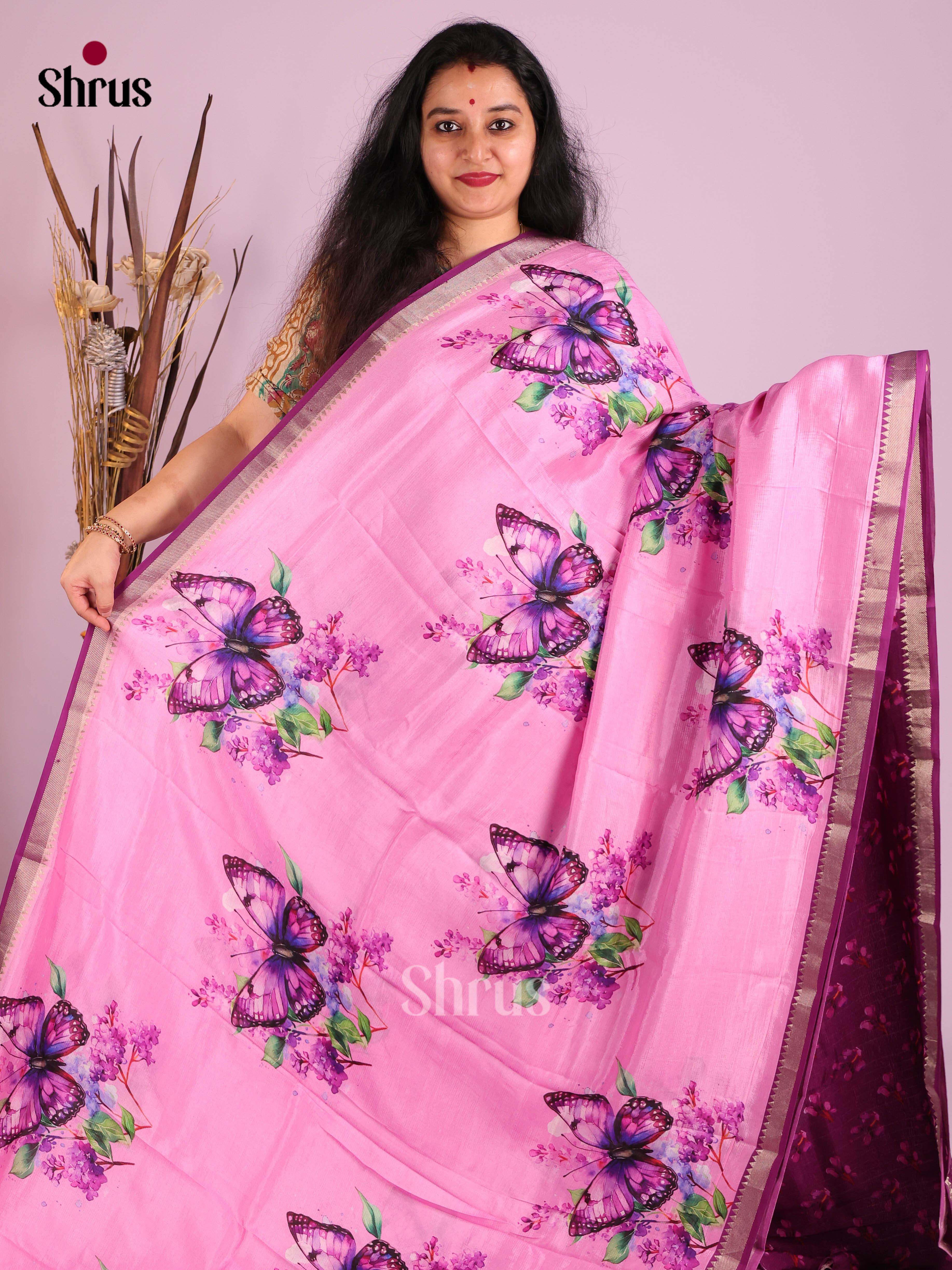 DIS26355 - Mangalagiri printed silkcotton Saree