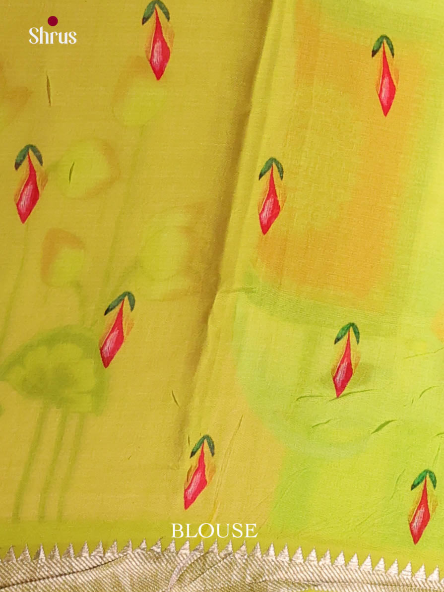 DIS26356 - Mangalagiri printed silkcotton Saree - Shop on Shrus.com