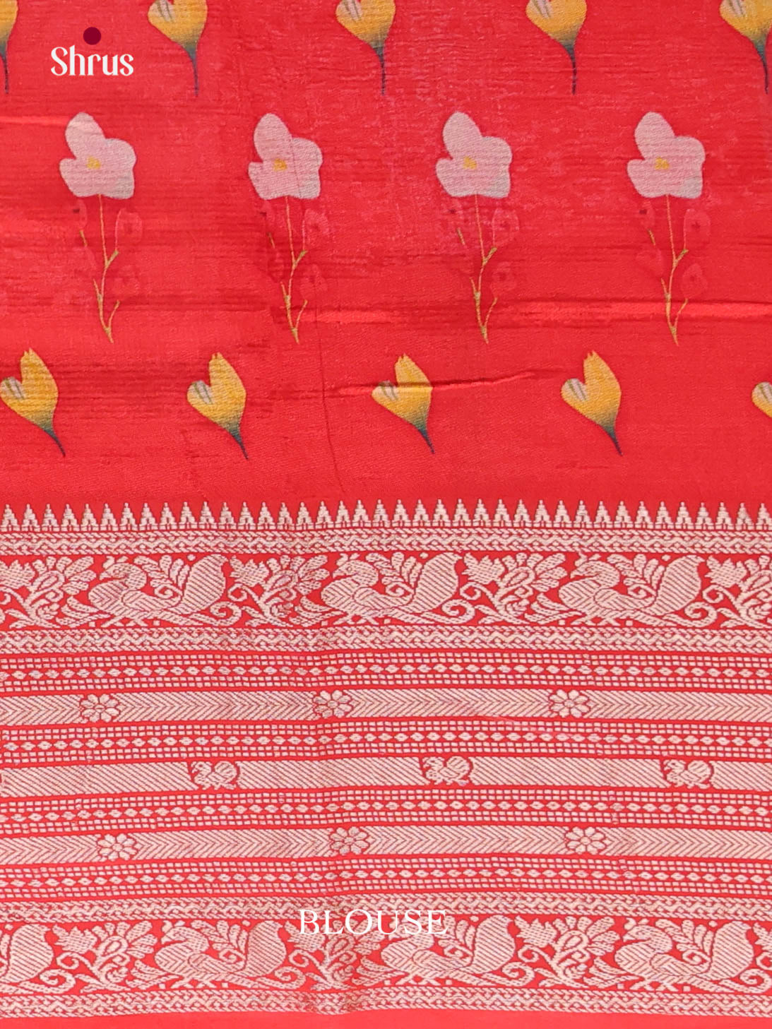 DIS26369 - Mangalagiri printed silkcotton Saree