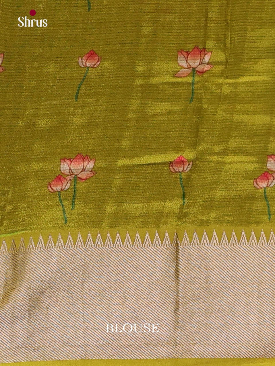DIS26385 - Mangalagiri printed silkcotton Saree - Shop on Shrus.com