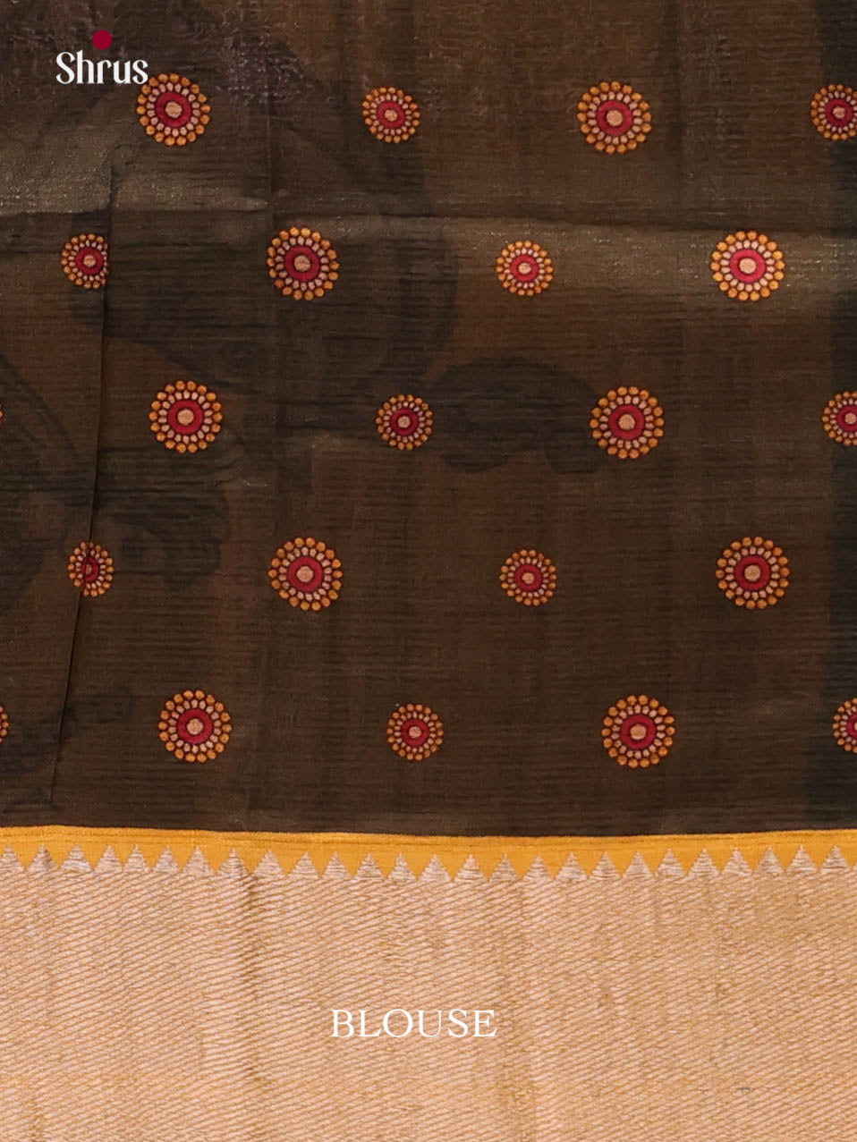 DIS26388 - Mangalagiri printed silkcotton Saree - Shop on Shrus.com