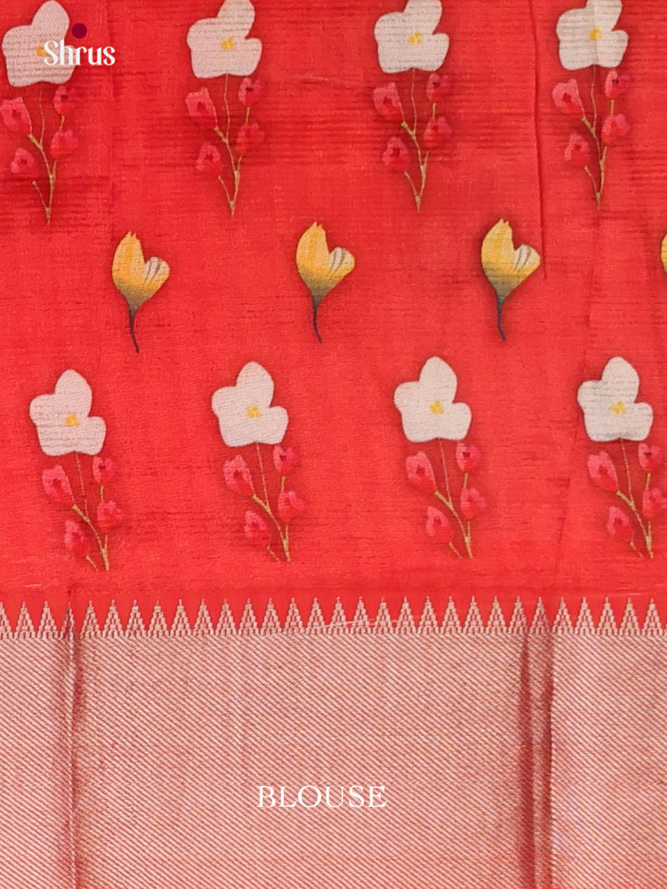 DIS26389 - Mangalagiri printed silkcotton Saree