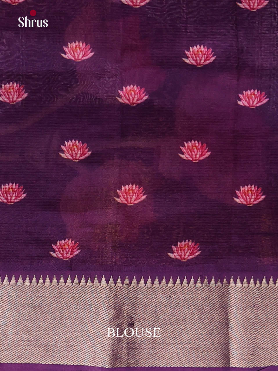 DIS26390 - Mangalagiri printed silkcotton Saree - Shop on Shrus.com