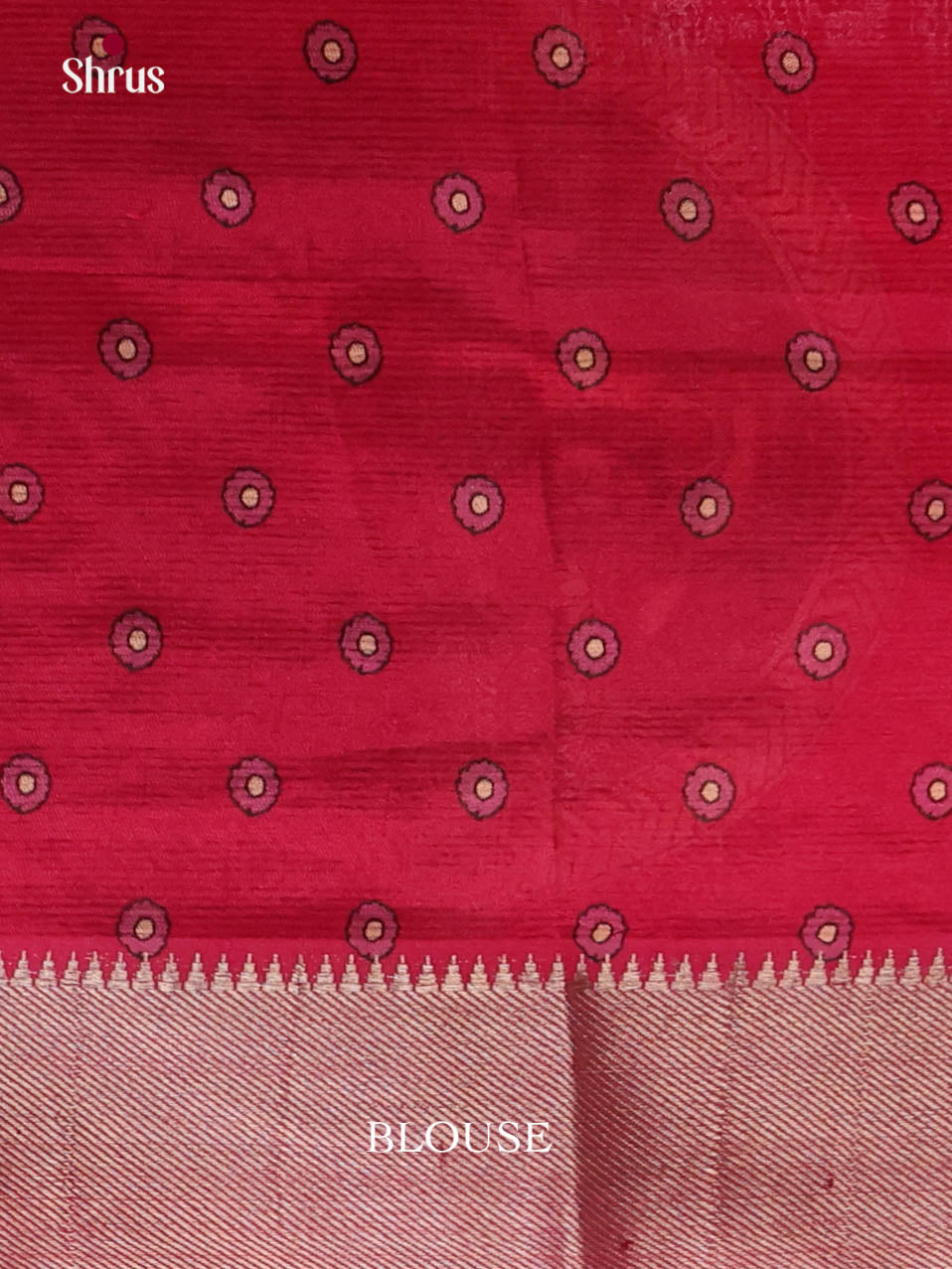 DIS26394 - Mangalagiri printed silkcotton Saree - Shop on Shrus.com