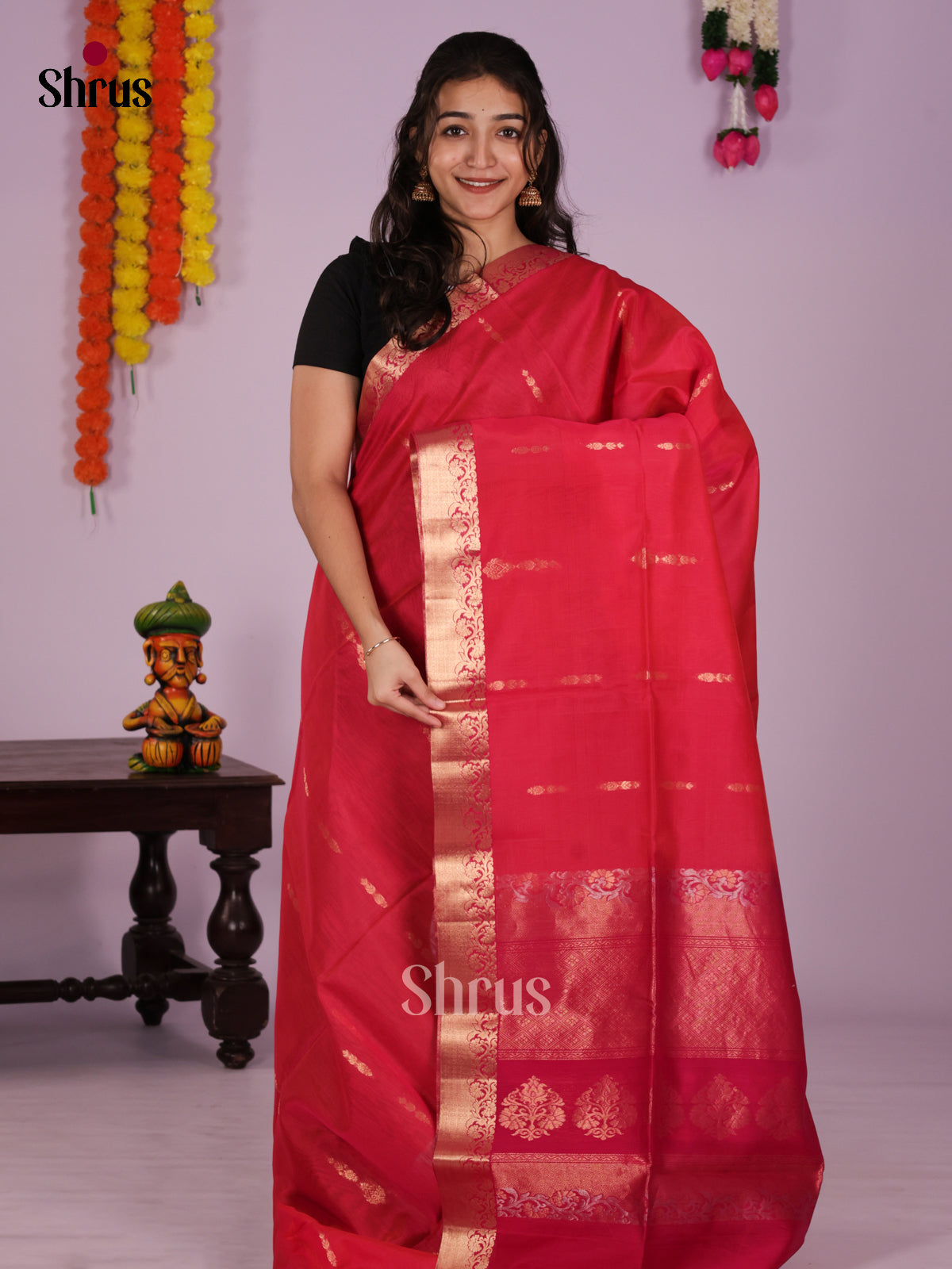 DIS26494 - Timeless Silk Cotton Saree - Shop on Shrus.com
