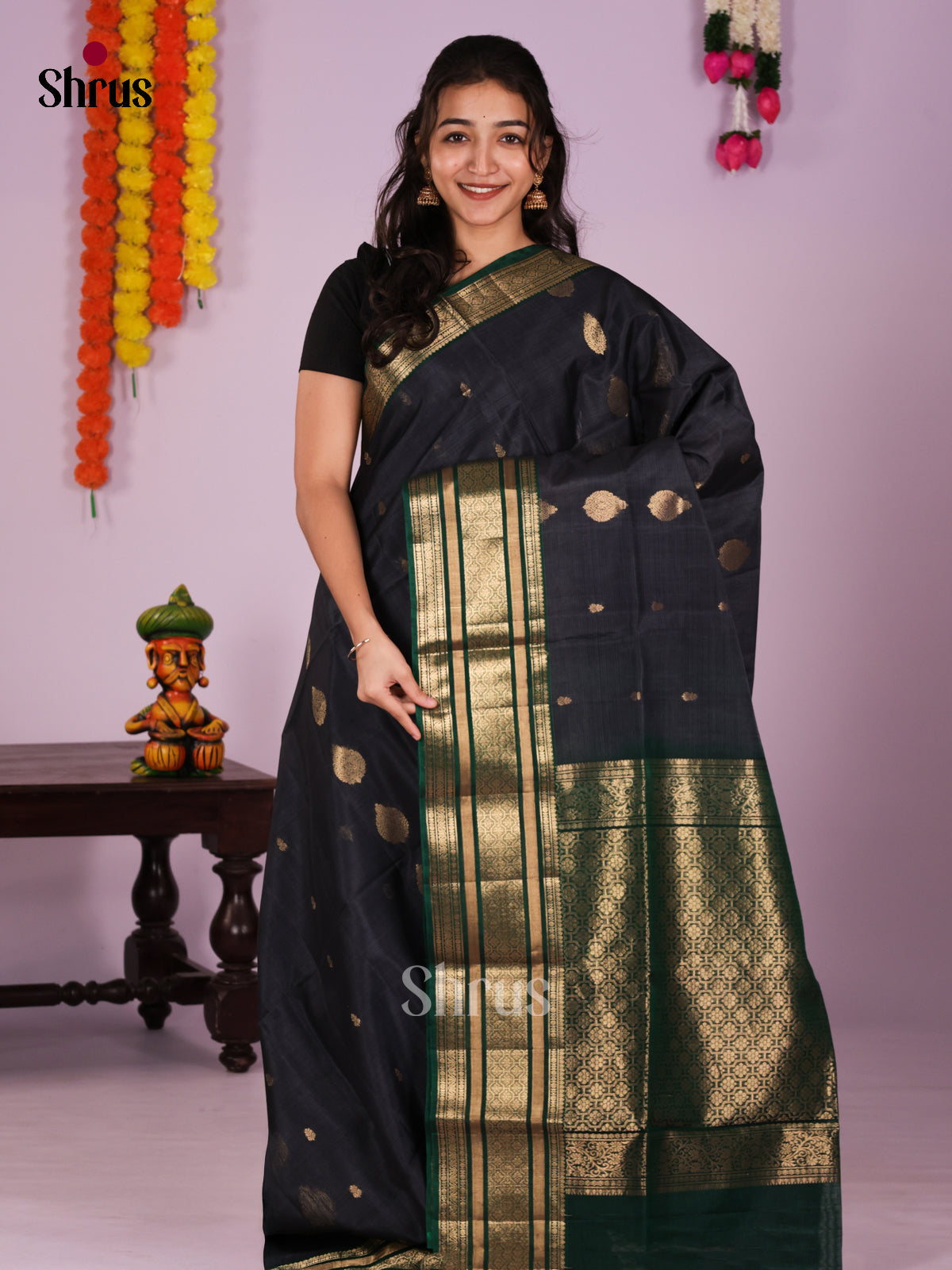 DIS26535 - Timeless Silk Cotton Saree - Shop on Shrus.com