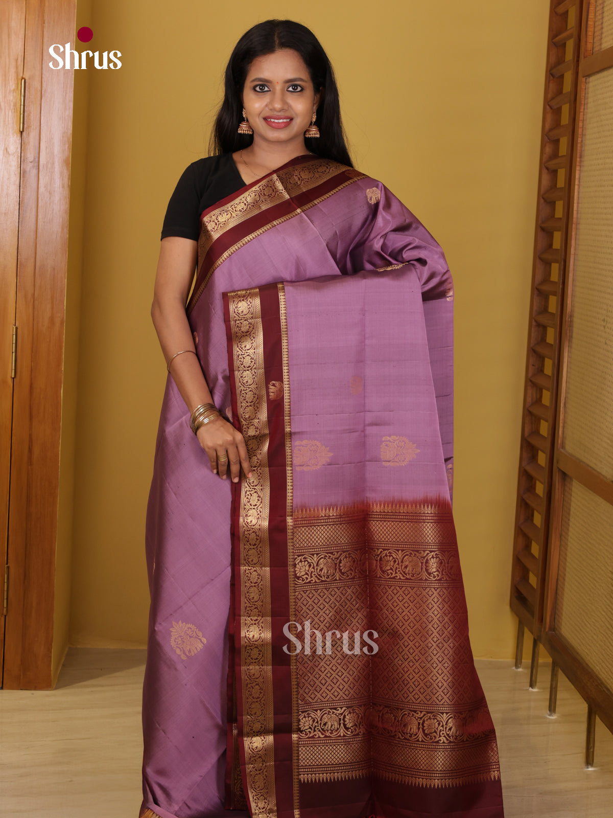 DIS26548 - Kanchipuram silk (HR) Saree - Shop on Shrus.com