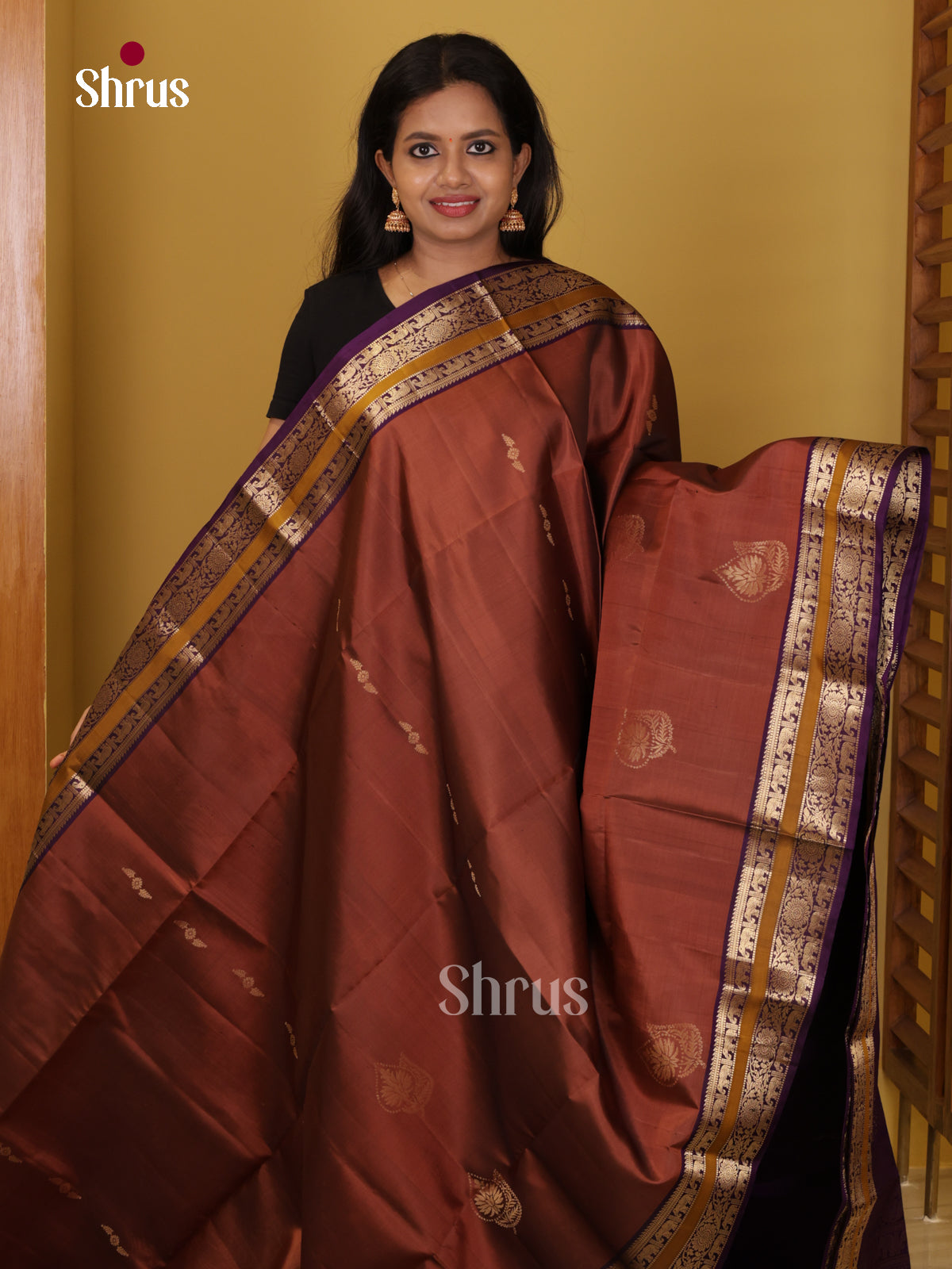DIS26557 - Kanchipuram silk (HR) Saree - Shop on Shrus.com