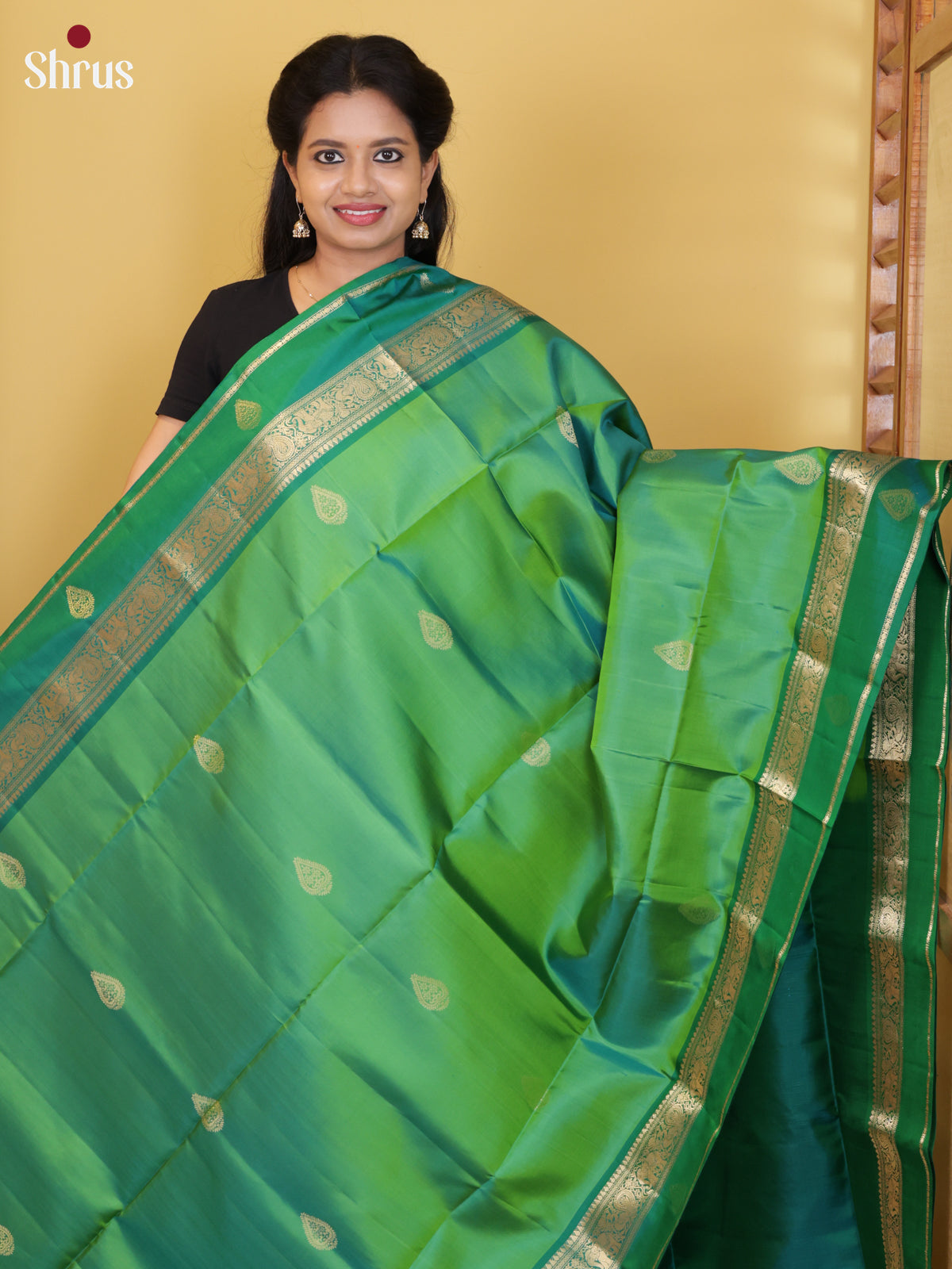 DIS26564 - Kanchipuram silk (HR) Saree - Shop on Shrus.com