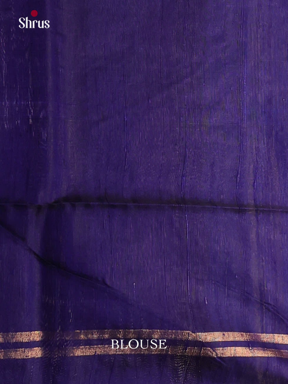 Blue & Navy Blue - Raw Silk Saree