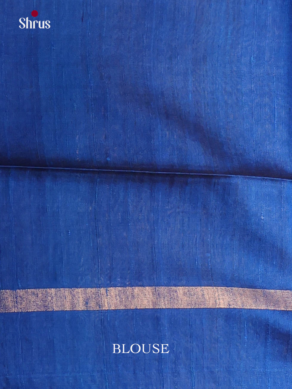 Blue(Single Tone) - Raw Silk Saree