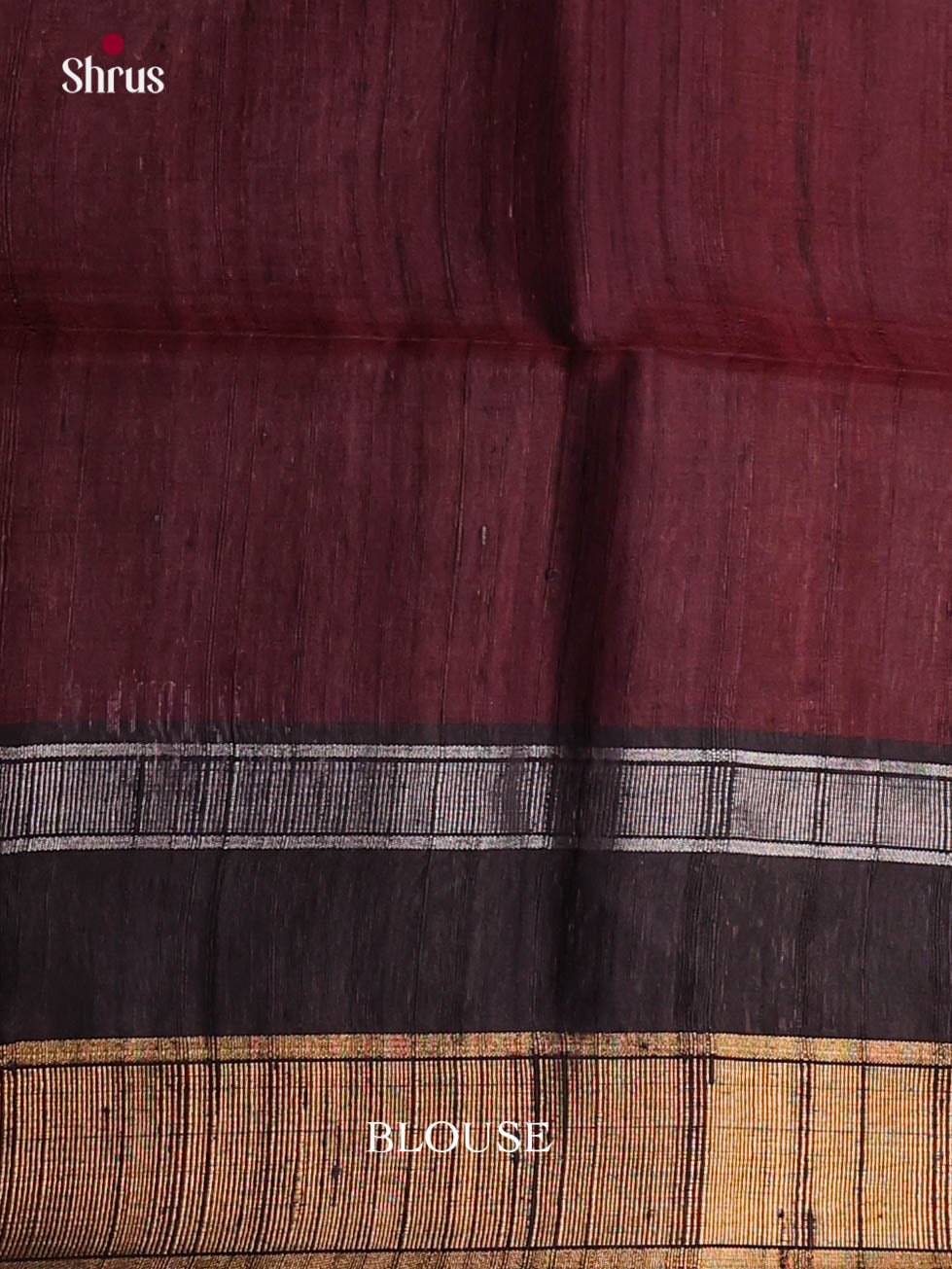 Red & Black- Raw Silk Saree