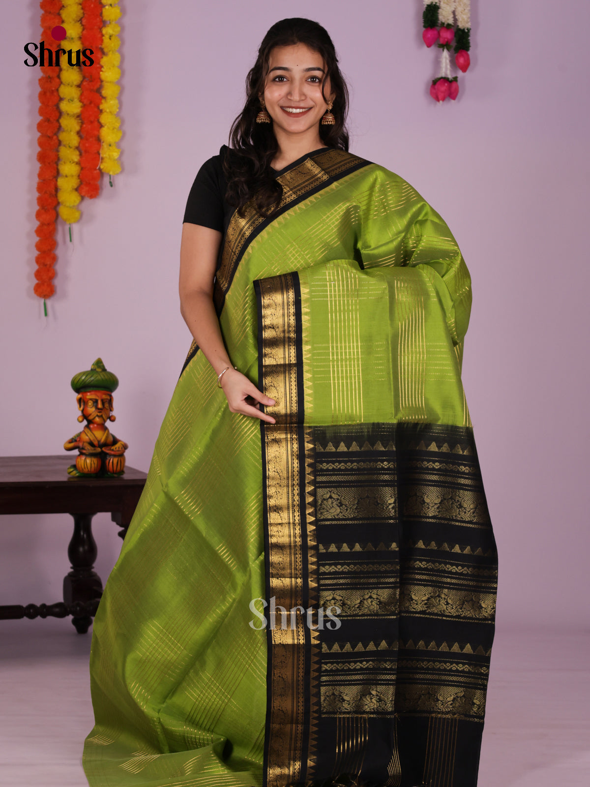 DIS27391 - Korvai-kattams Saree - Shop on Shrus.com