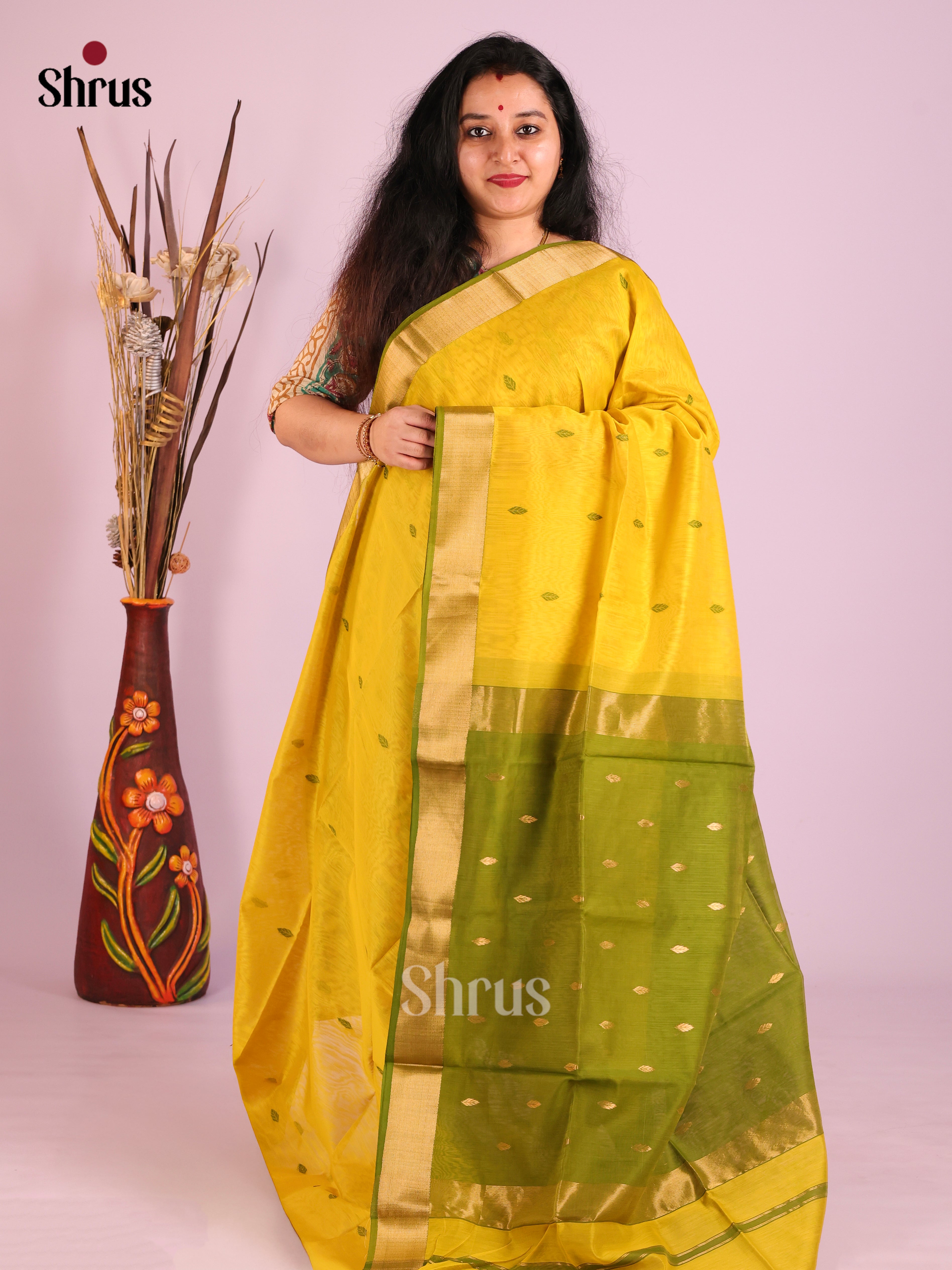 DIS27470 - Maheshwari silkcotton Saree - Shop on Shrus.com