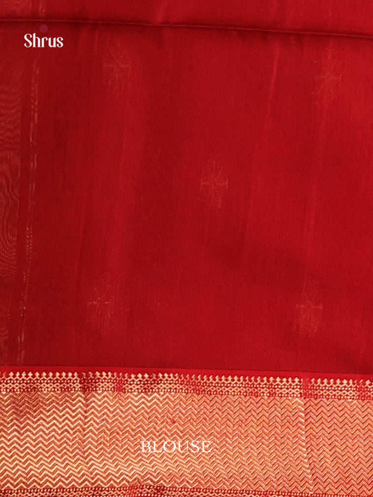 Exquisite Black Maheshwari Cotton Silk Saree with Golden Buttas & Red Zari Border