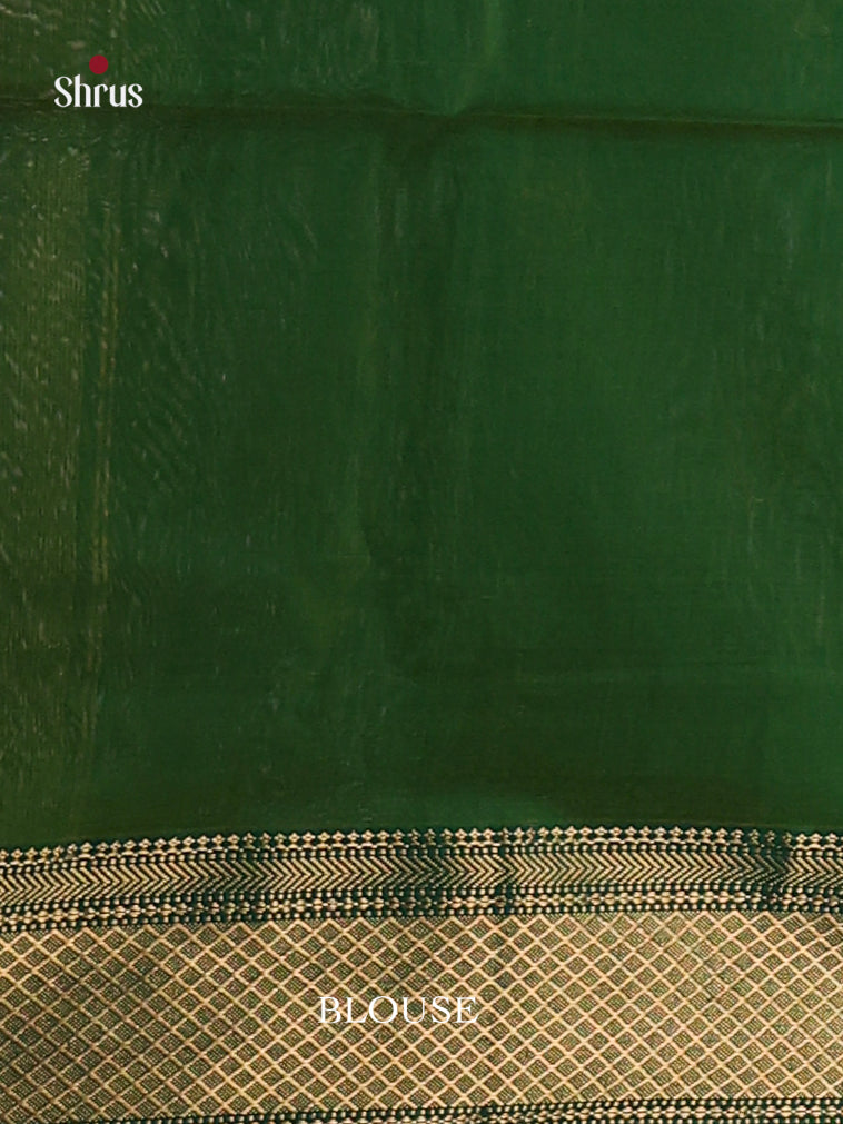 Yellow & Green- Maheshwari silkcotton Saree