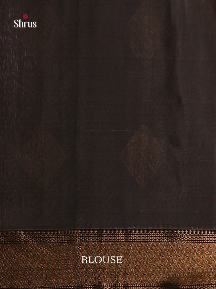 Cream & Black - Maheshwari silkcotton Saree