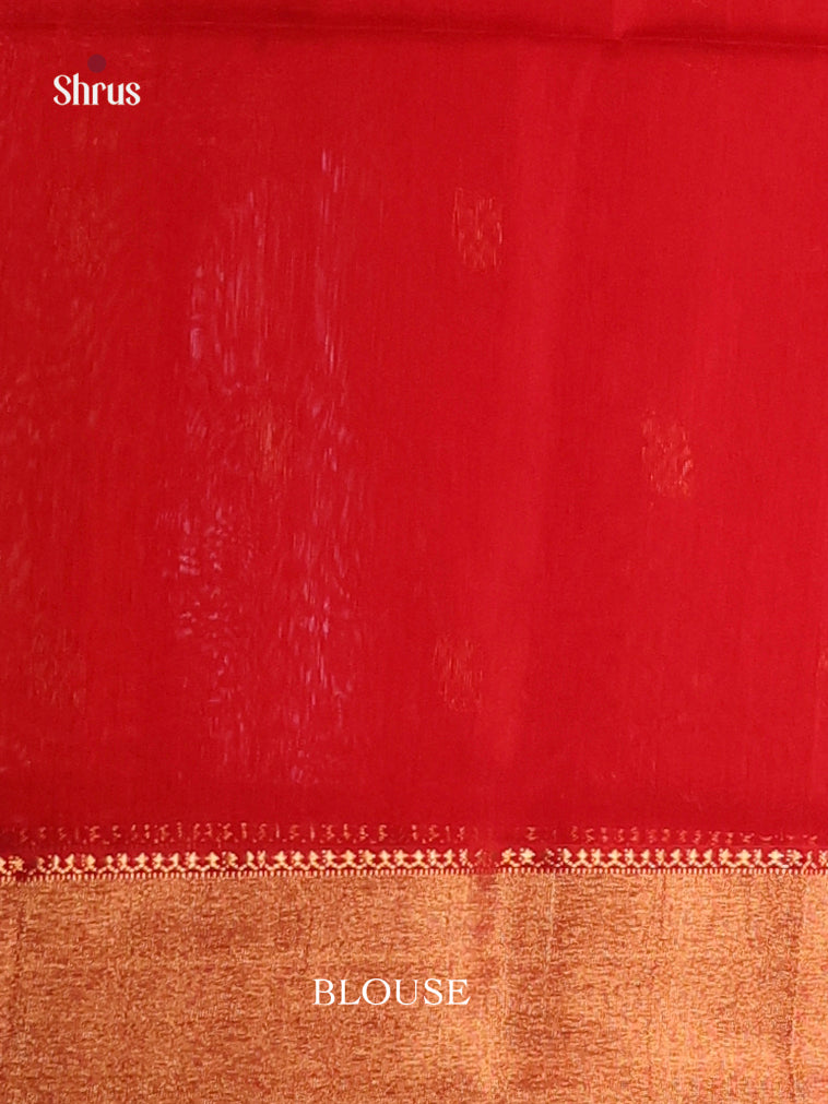 Mambazha Yellow & Red - Maheshwari silkcotton Saree - Shop on Shrus.com