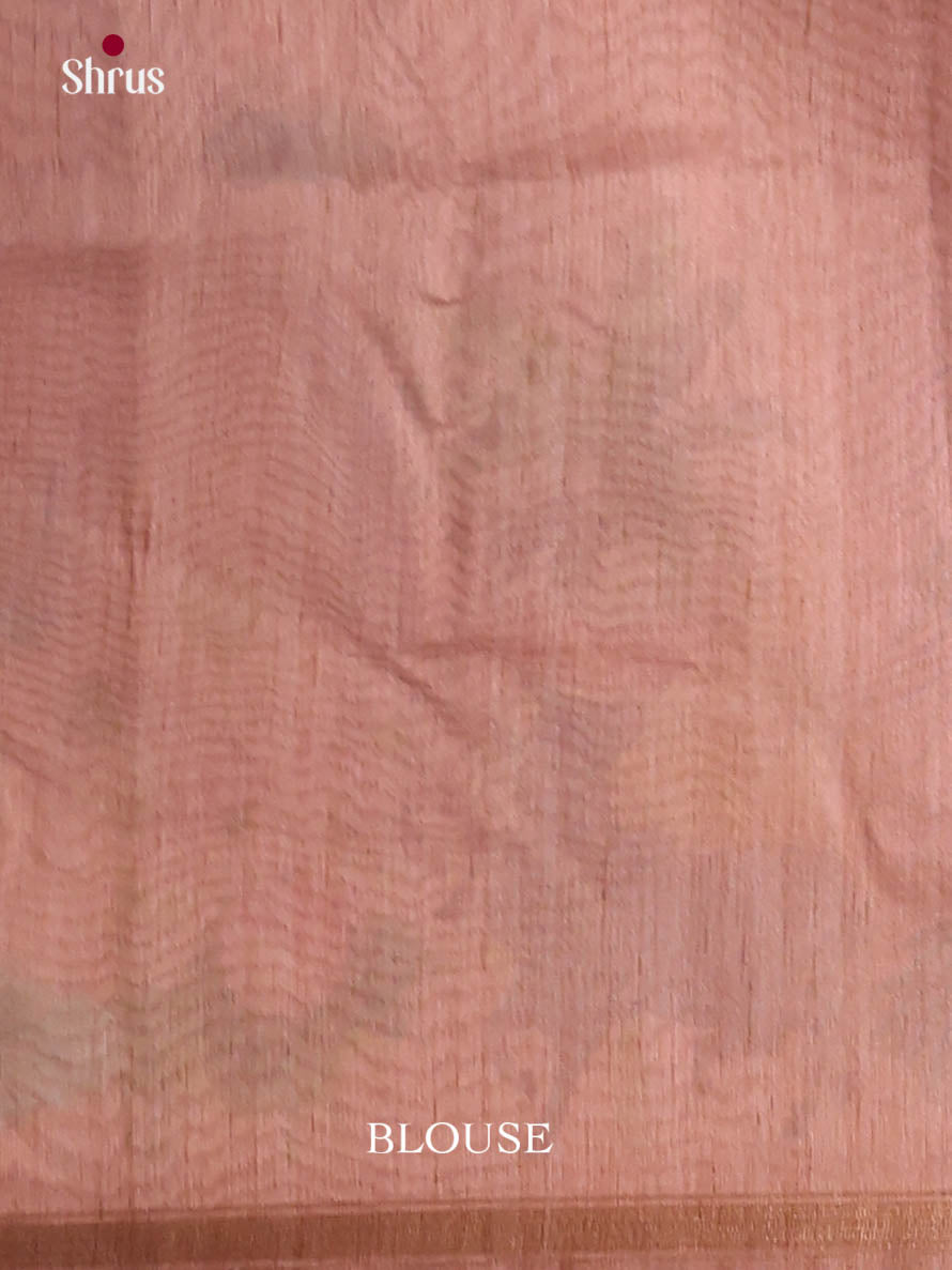 Dusty Brown - Semi Chanderi Saree