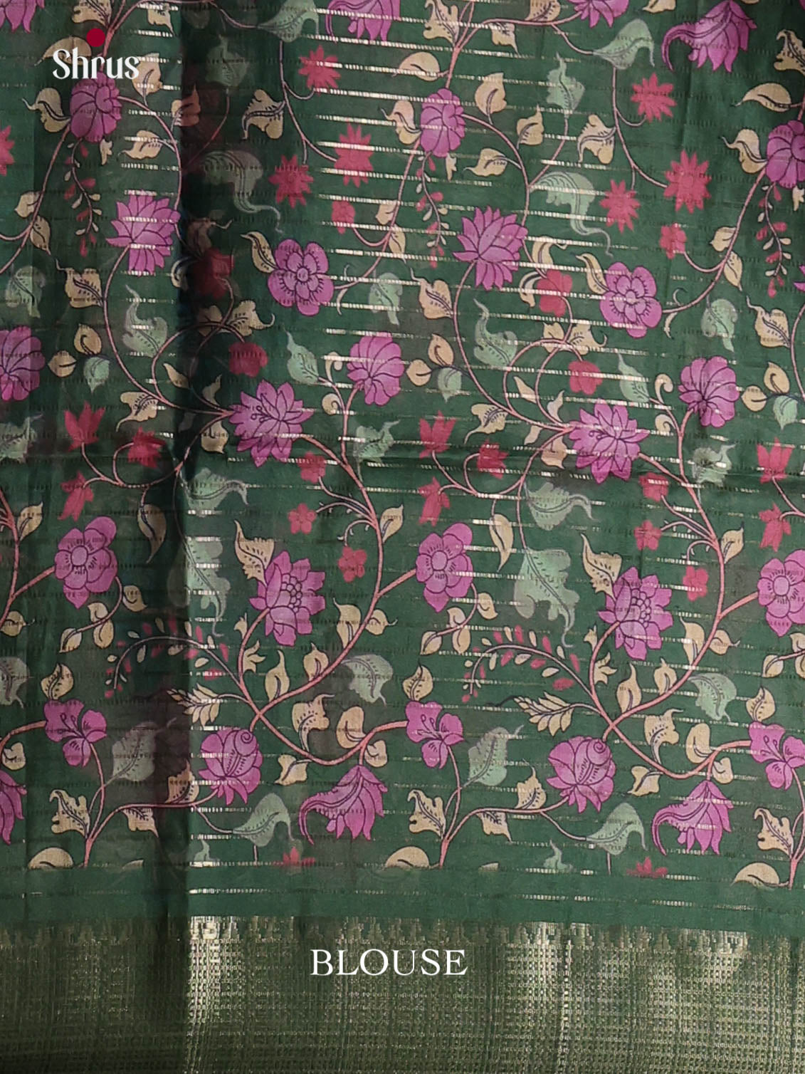 Wine & Green - Semi Dola silk Saree