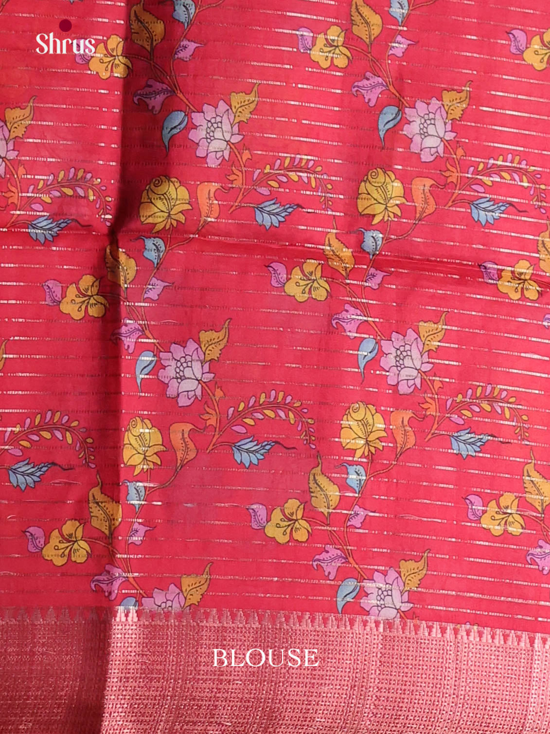 Green & Red - Semi Dola silk Saree