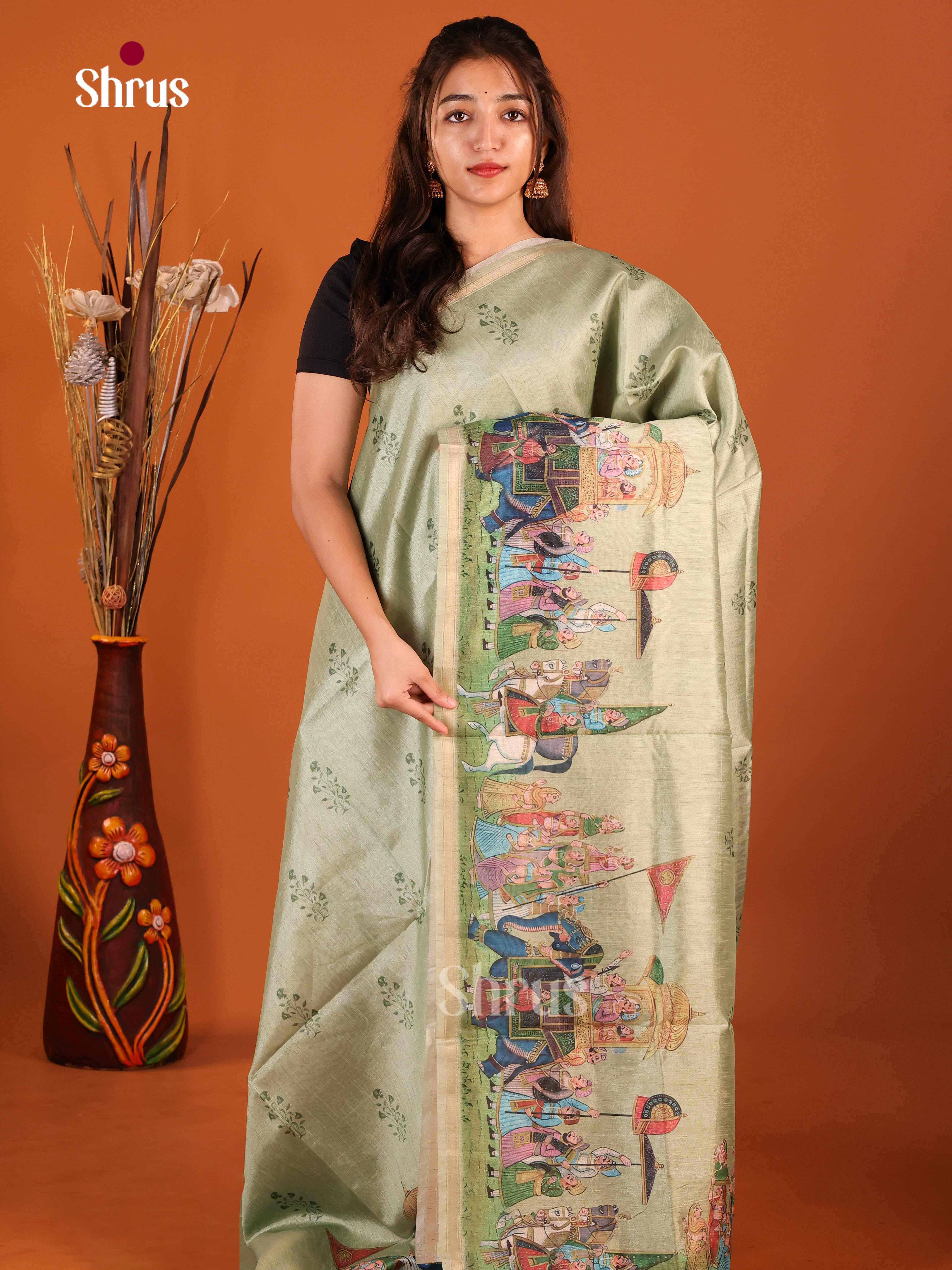 DIS29114 - Semi Chanderi Saree