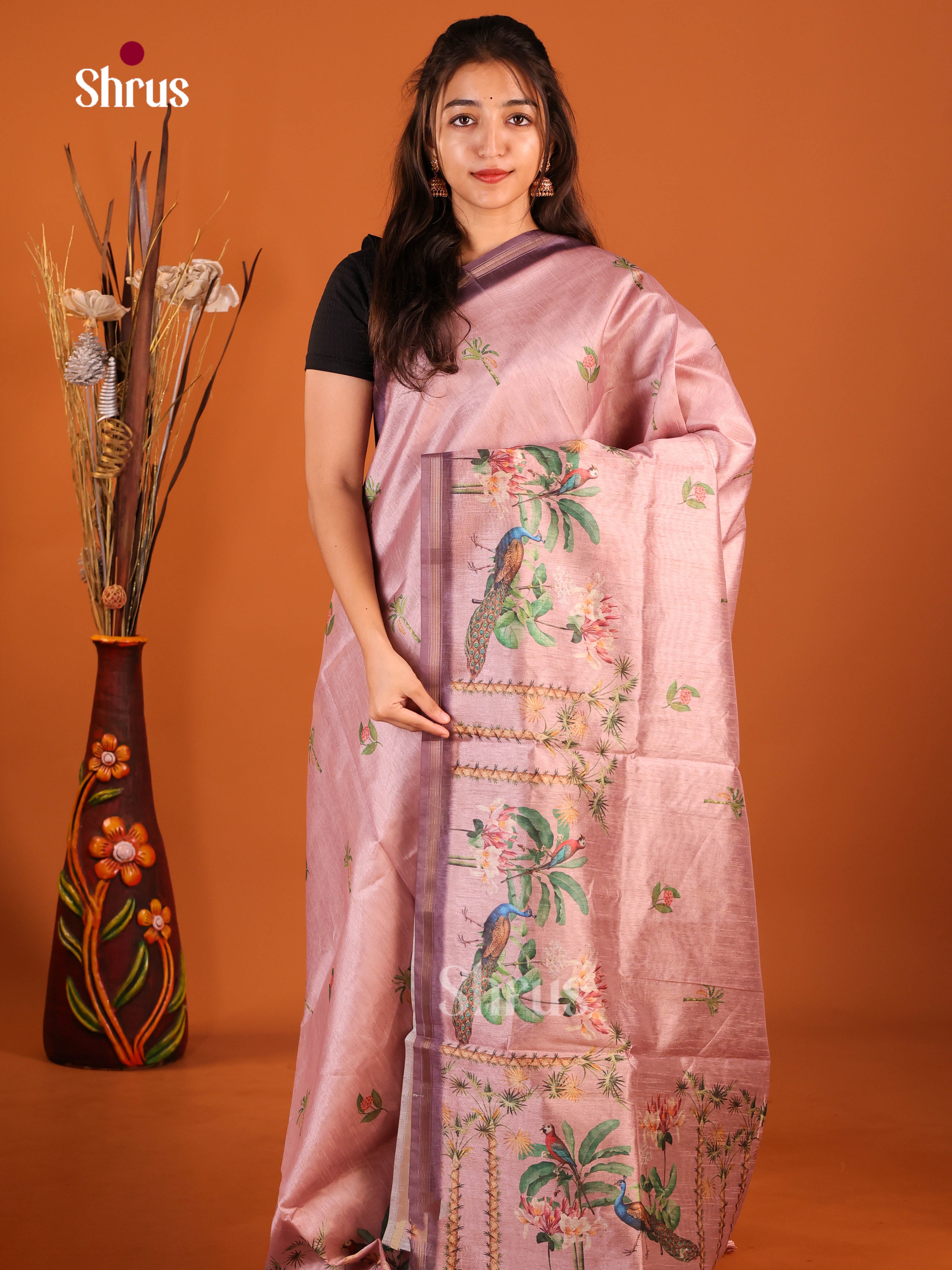 DIS29118 - Semi Chanderi Saree