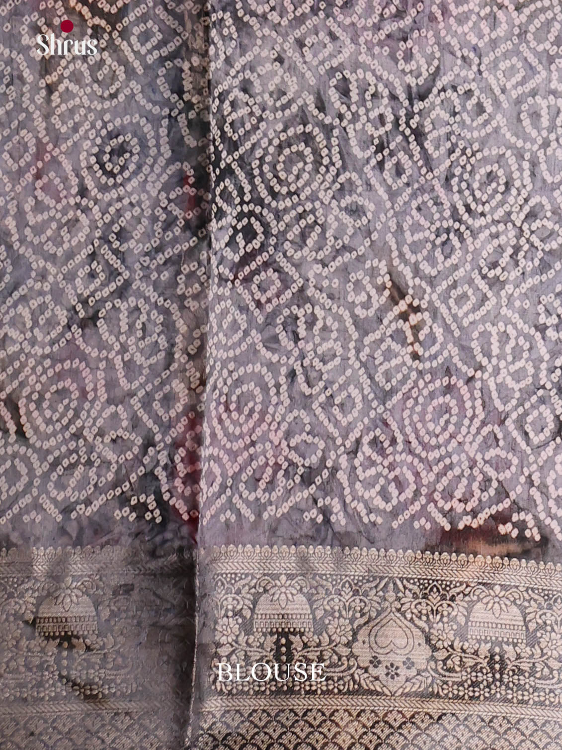 Grey - Semi Dola silk Saree