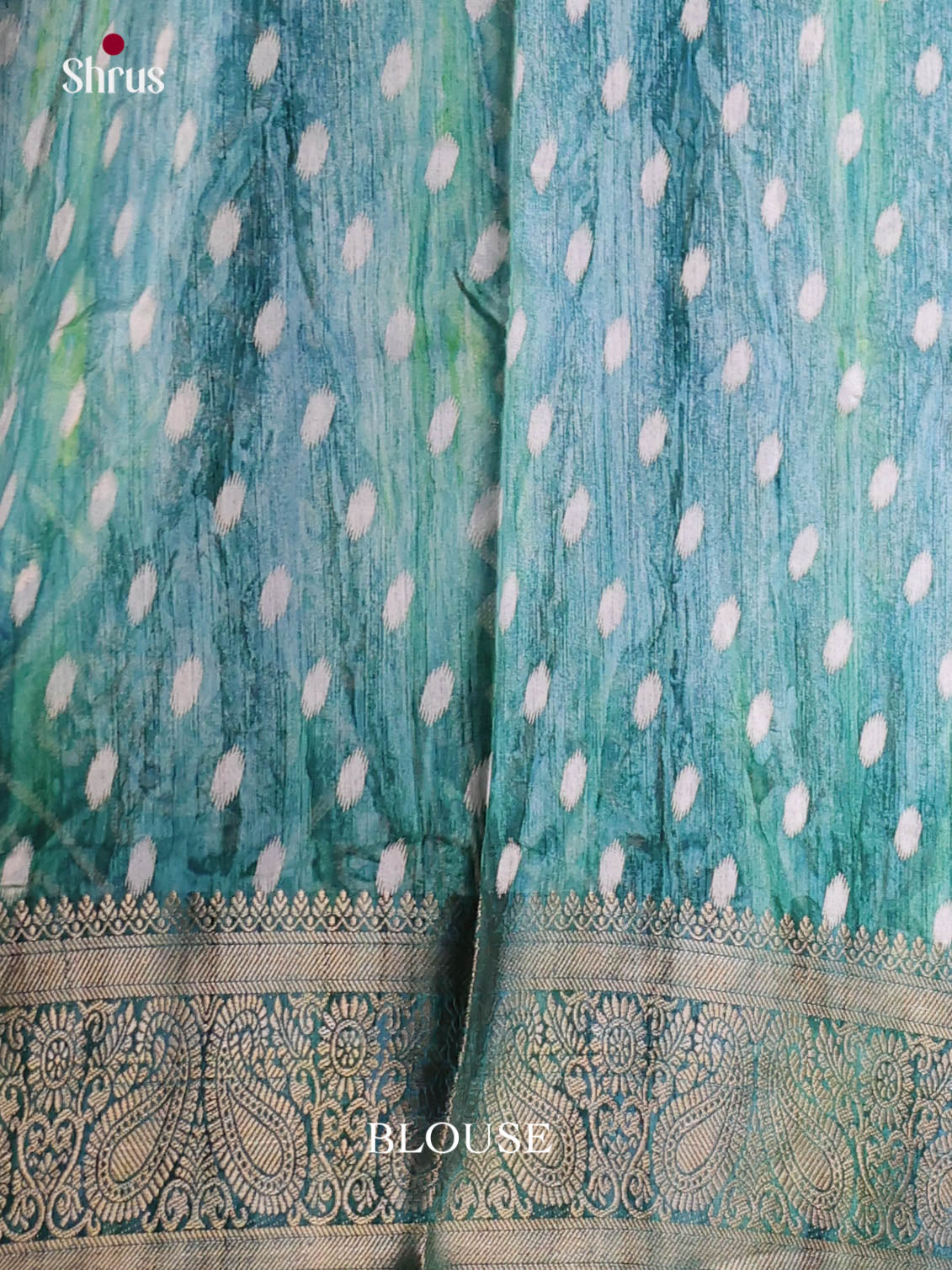 Blue - Semi Dola silk Saree
