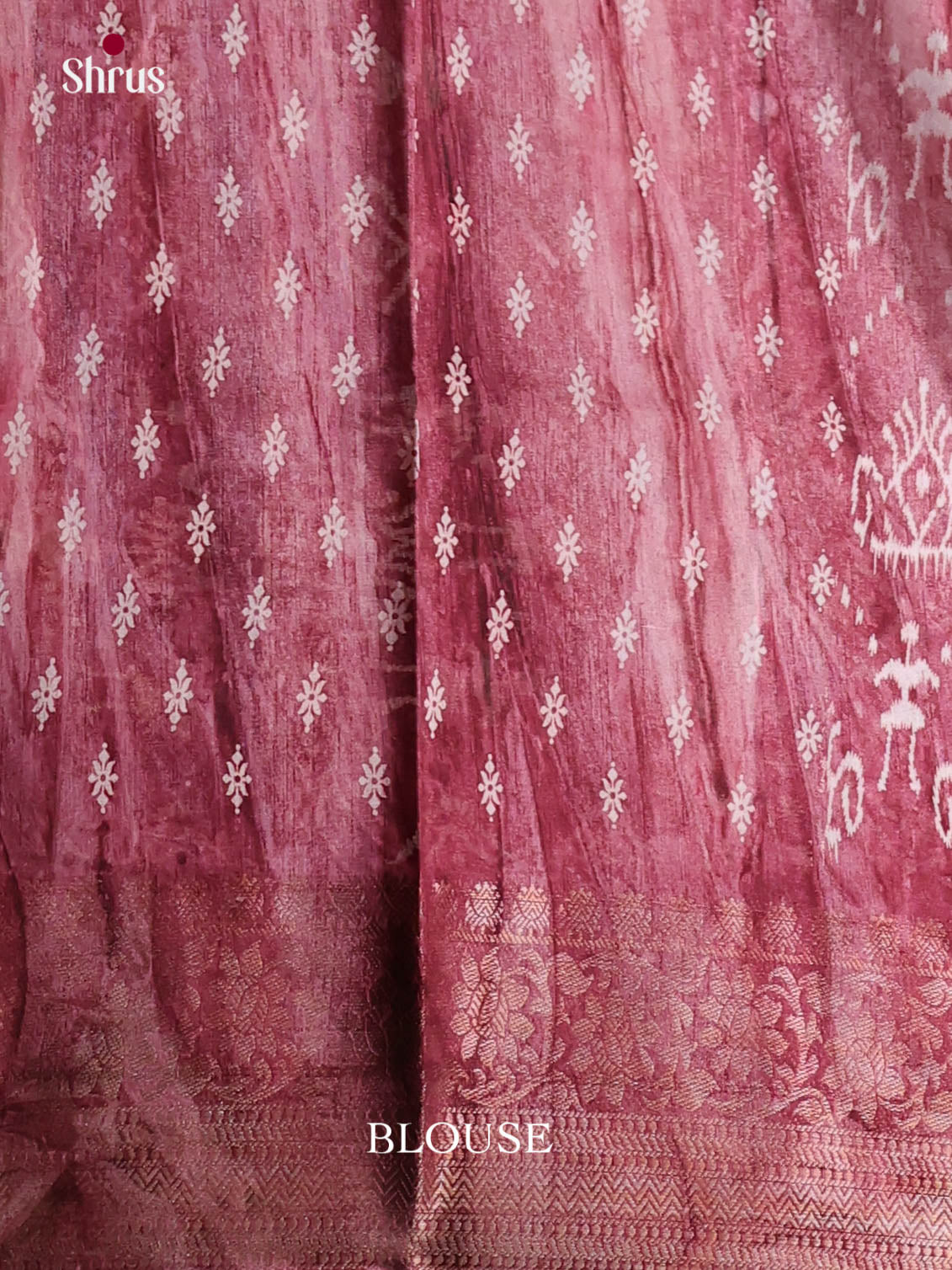 Maroon - Semi Dola silk Saree - Shop on Shrus.com